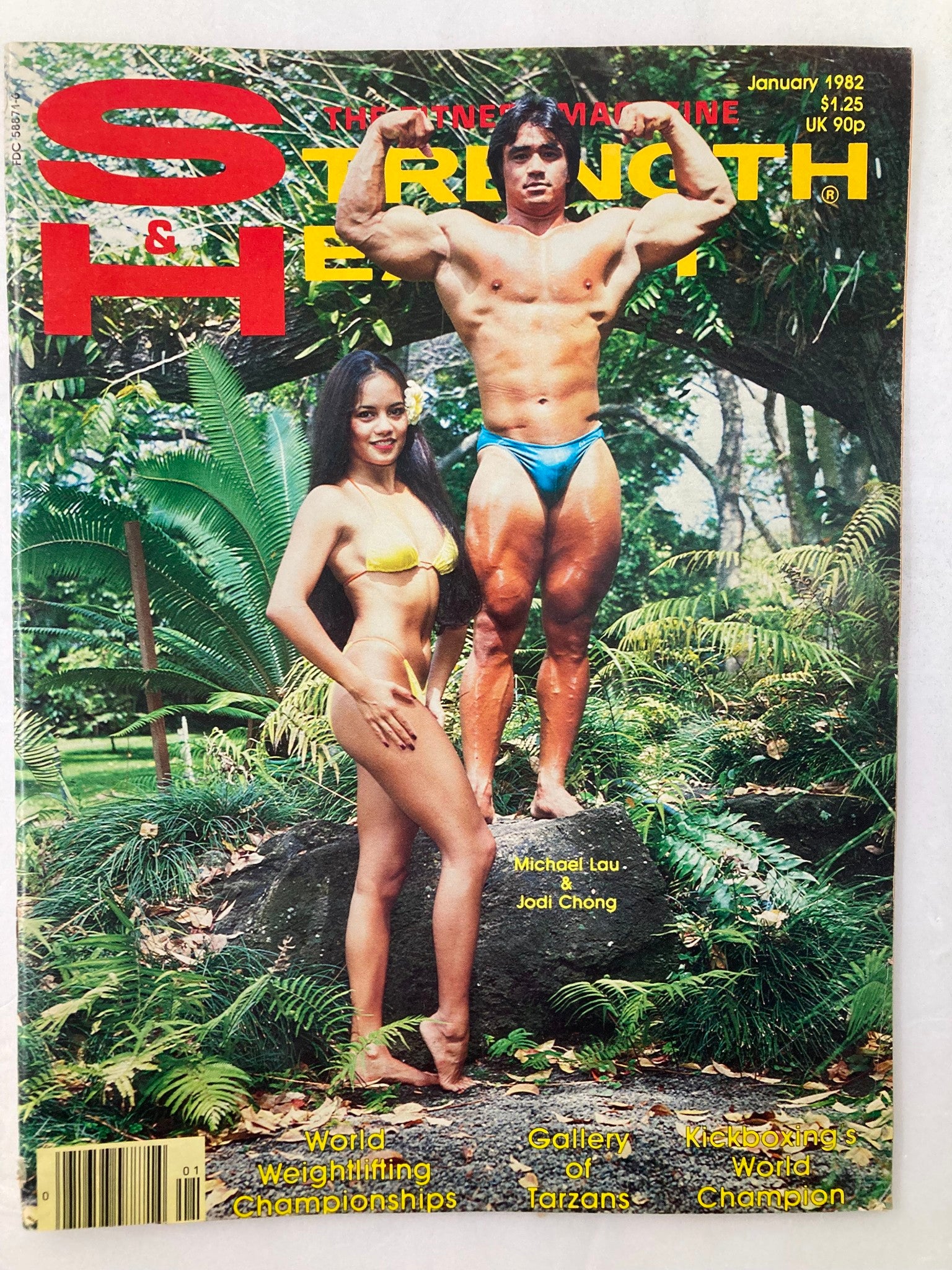 VTG Strength & Health Magazine January 1982 Vol 50 #1 Michael Lau, Jodi Chong