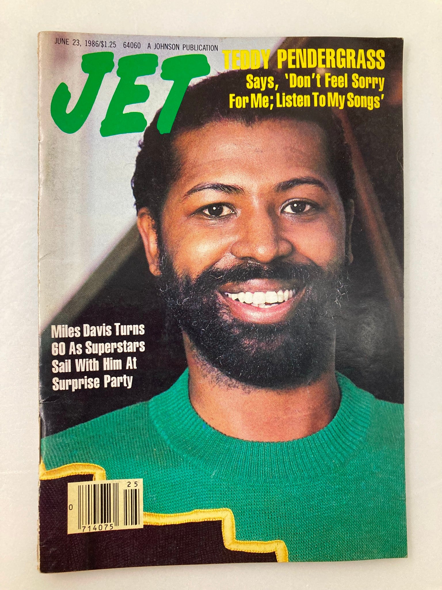 VTG Jet Magazine June 23 1986 Vol 70 #14 Teddy Pendergrass No Label