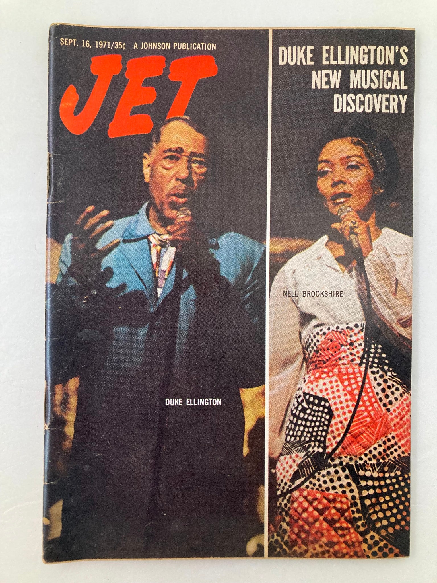 VTG Jet Magazine September 16 1971 Vol 40 #25 Duke Ellington & Nell No Label