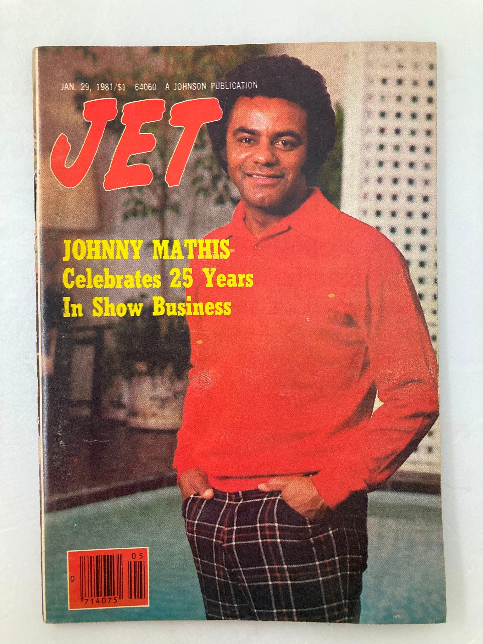 VTG Jet Magazine January 29 1981 Vol 59 #20 Johnny Mathis No Label