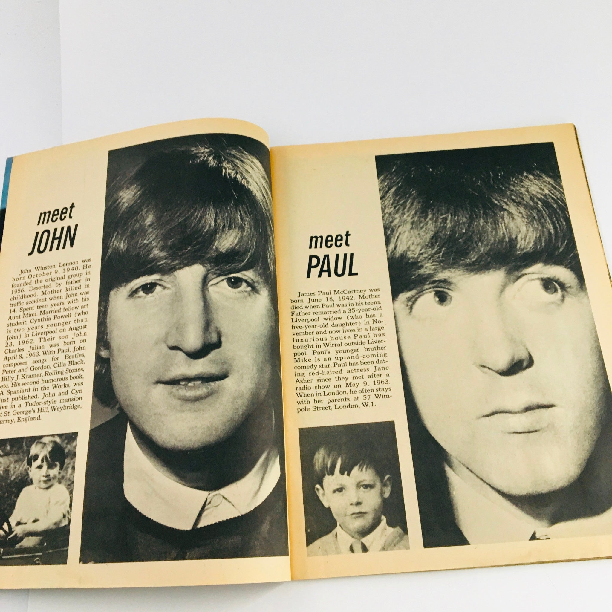 16 Scoop Magazine 1965 Beatles Complete Story From Birth to Now