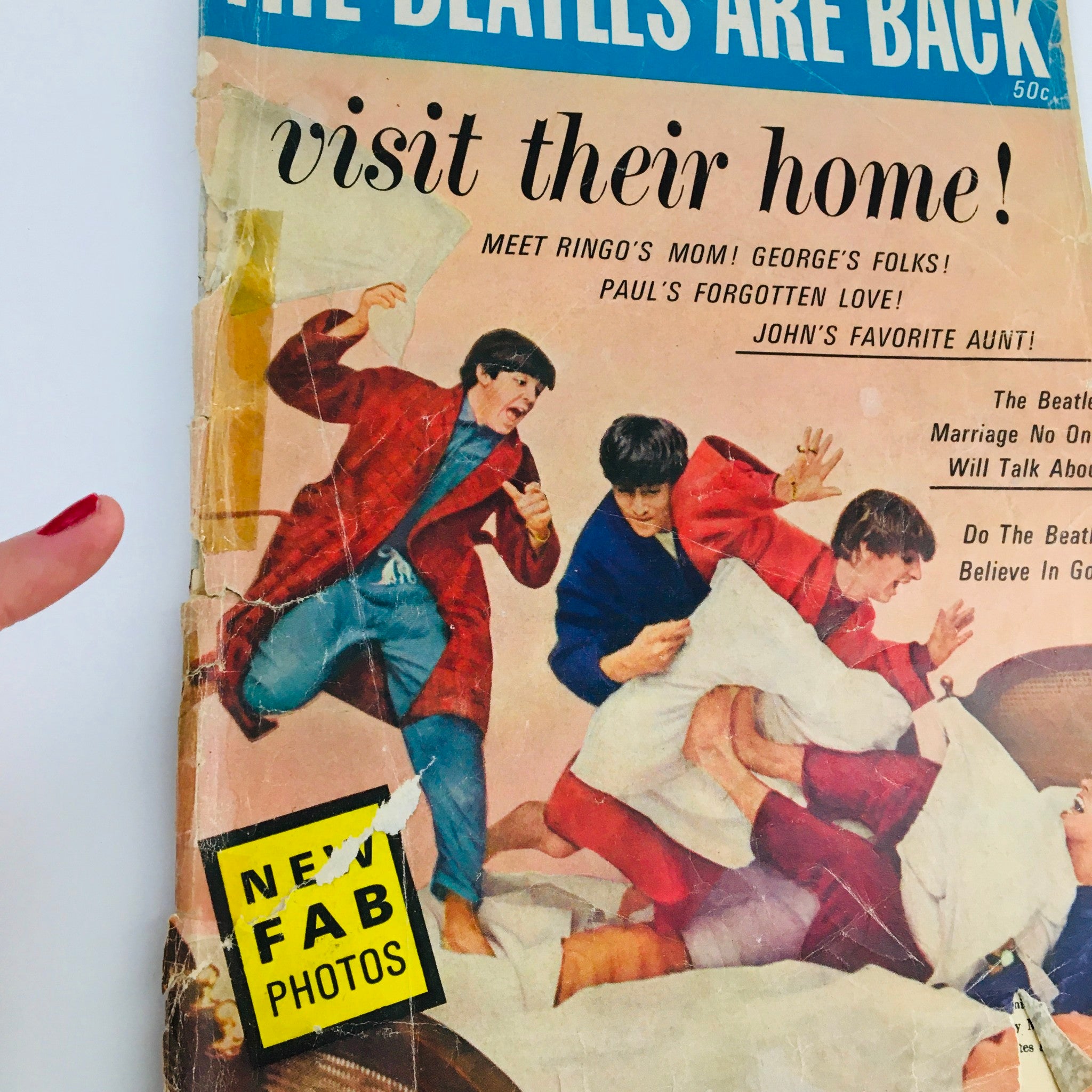 1964 The Beatles Are Back and Visit Their Home Fab Photos, No Label