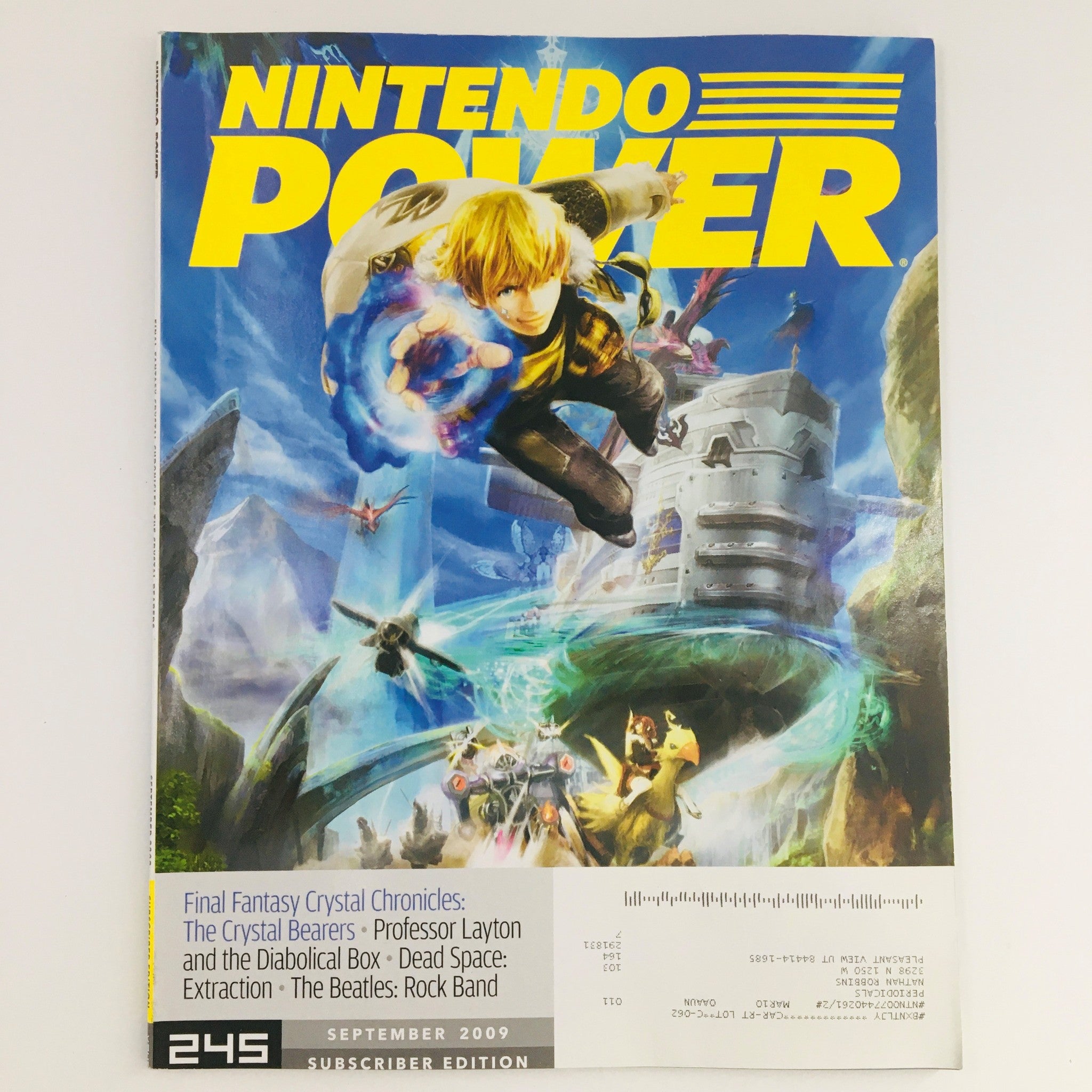 Nintendo Power Magazine September 2009 Final Fantasy Crystal Chronicles, VG