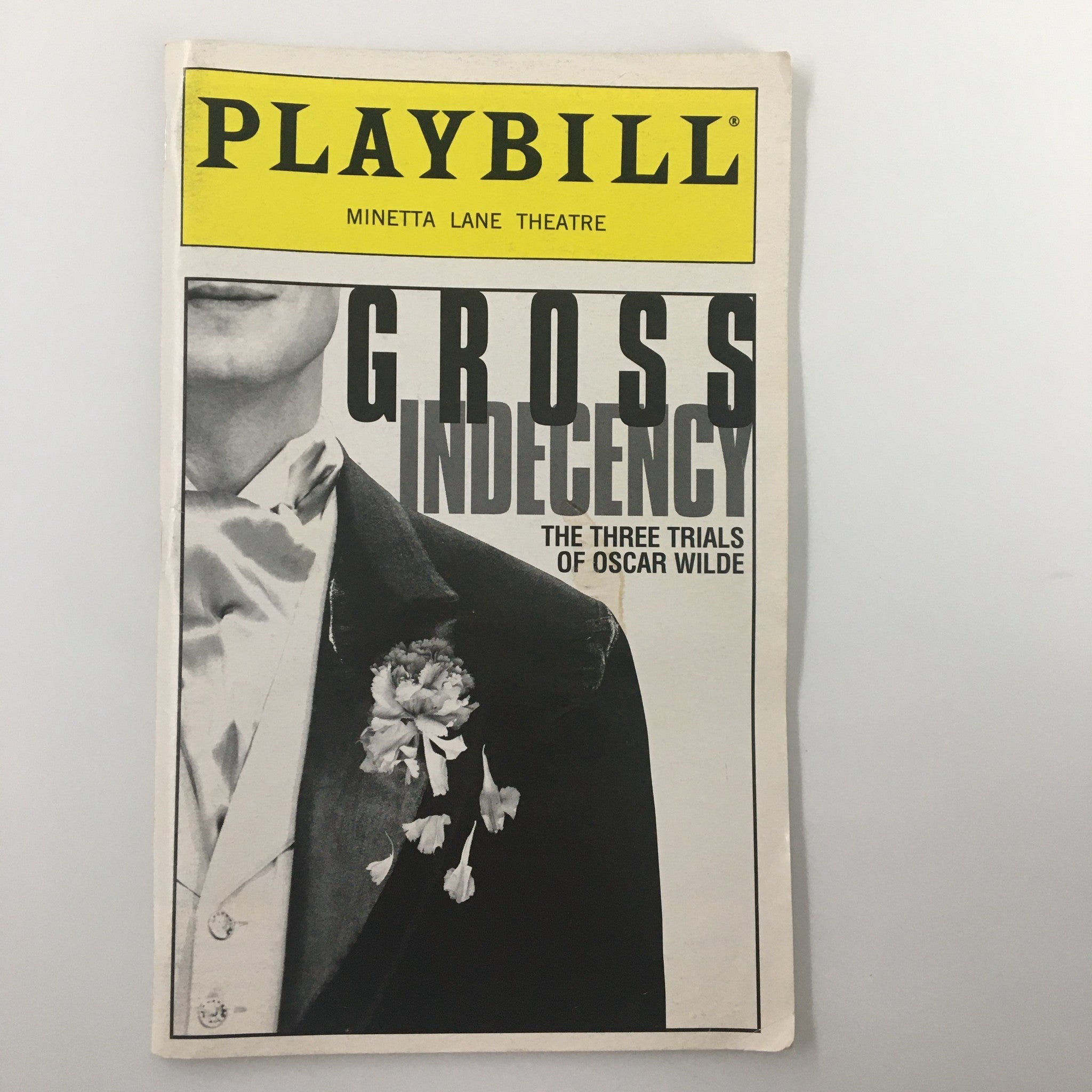 1997 Playbill Minetta Lane Theatre Gross Indecency The 3 Trials of Oscar Wilde