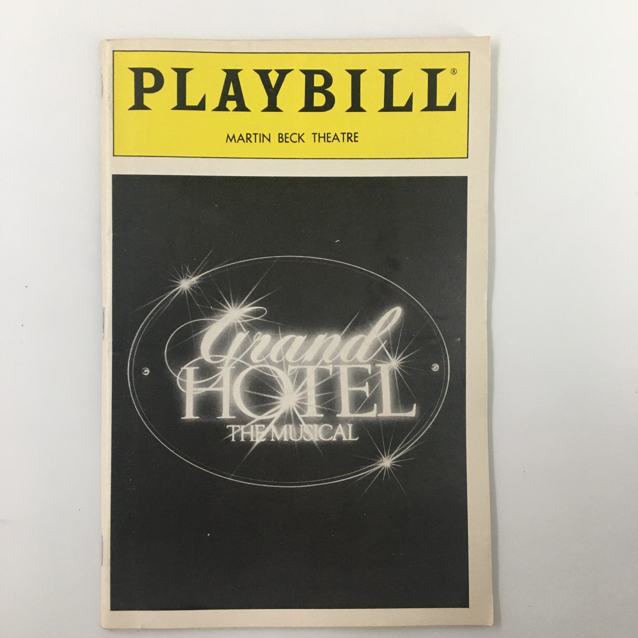 1990 Playbill Martin Beck Theatre Grand Hotel The Musical by Tommy Tune