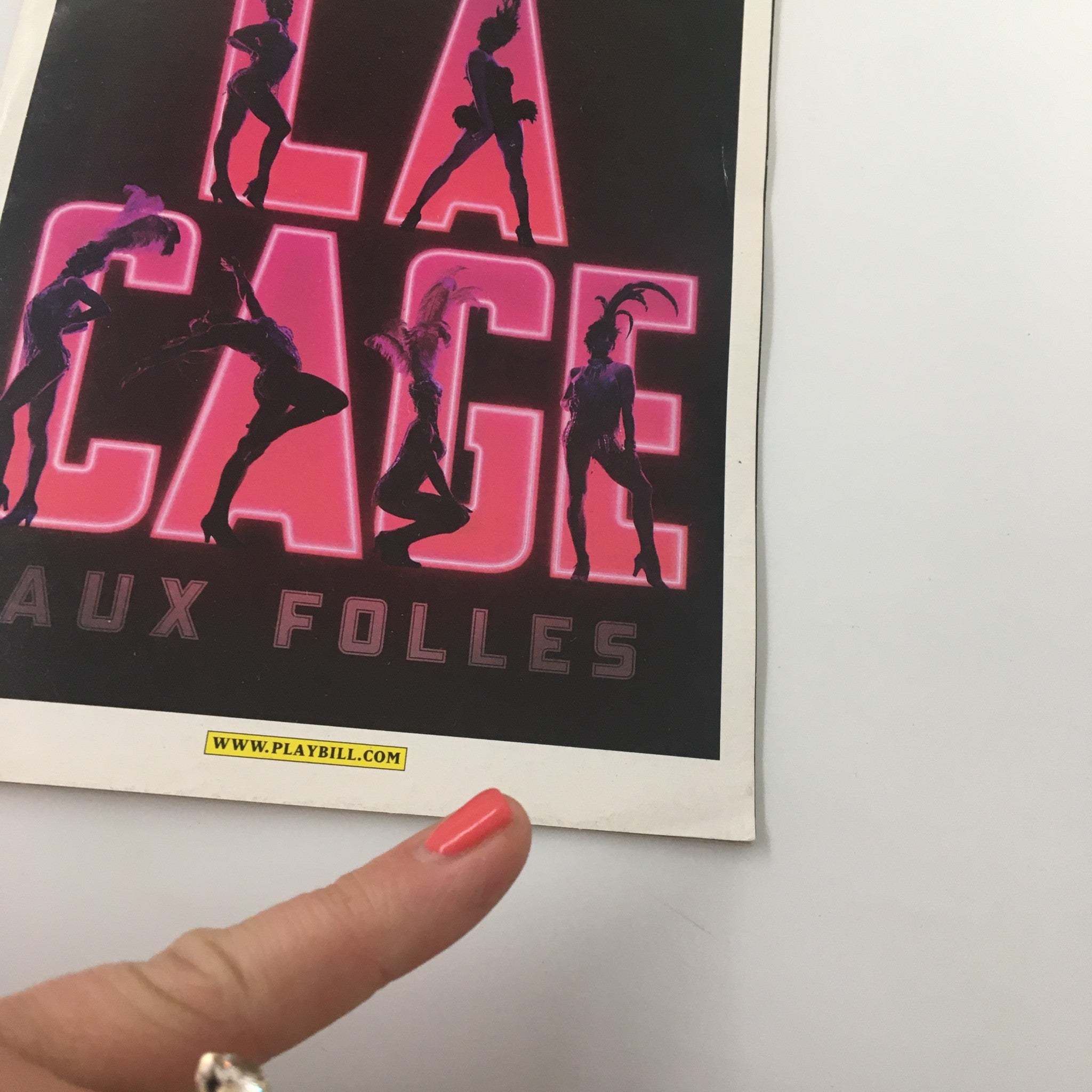 2010 Playbill Longacre Theatre Kelsey Grammer in La Cage Aux Folles