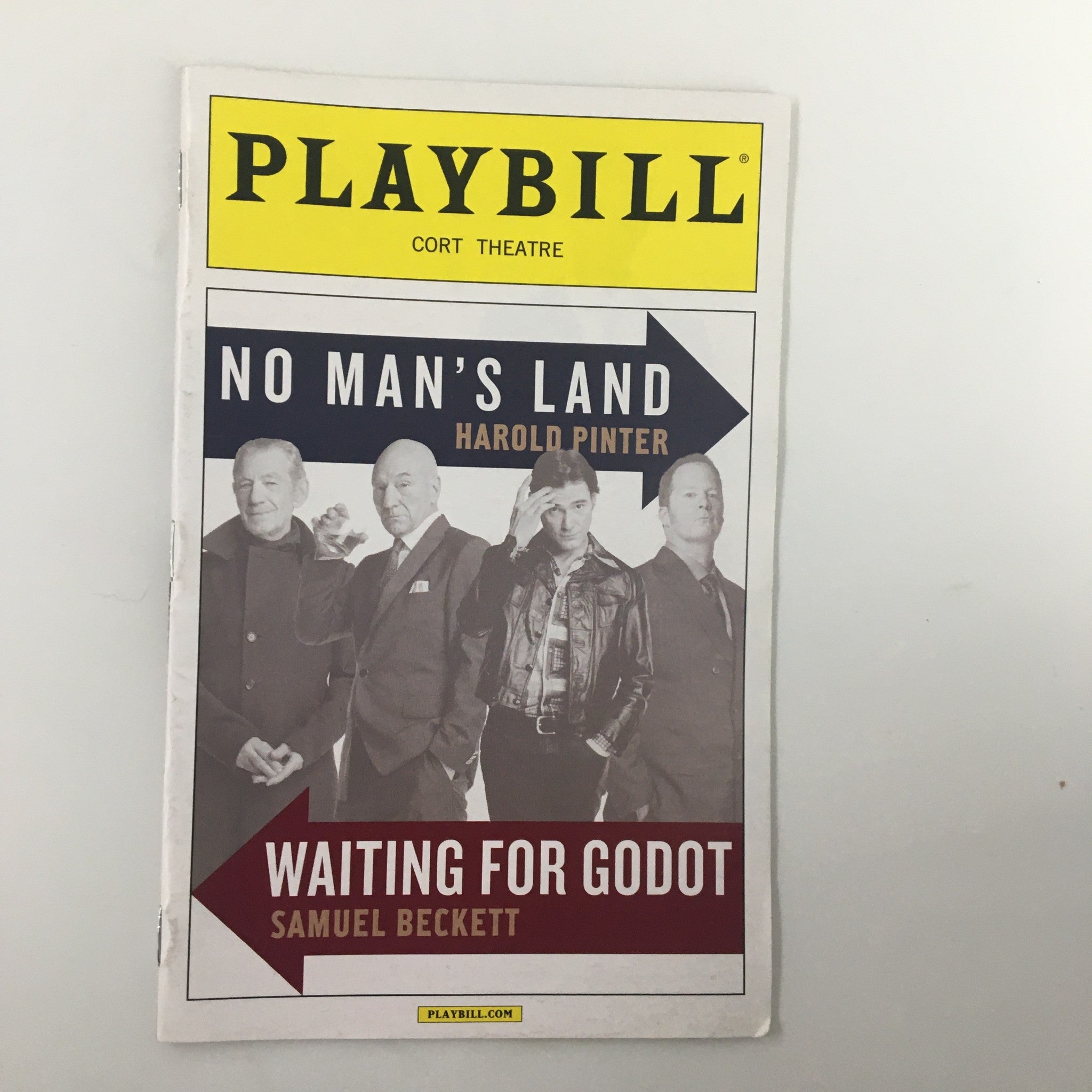 2013 Playbill Cort Theatre No Man's Land & Waiting for Godot by Sean Mathias