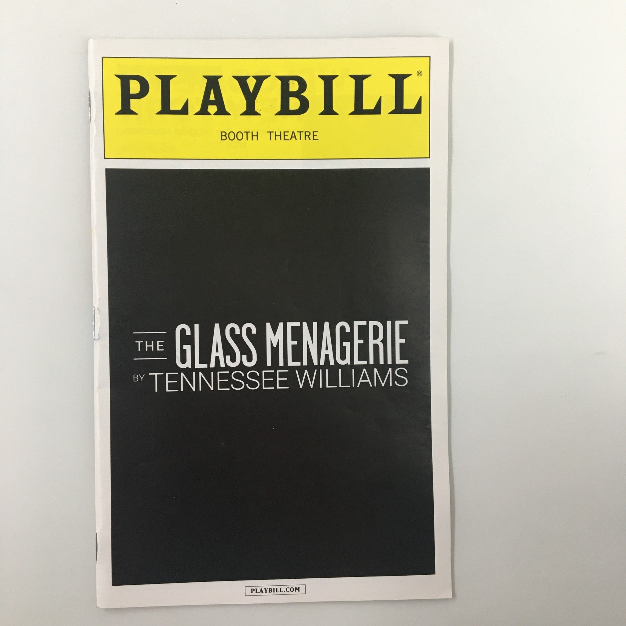 2014 Playbill Booth Theatre The Glass Menagerie by Tennessee Williams