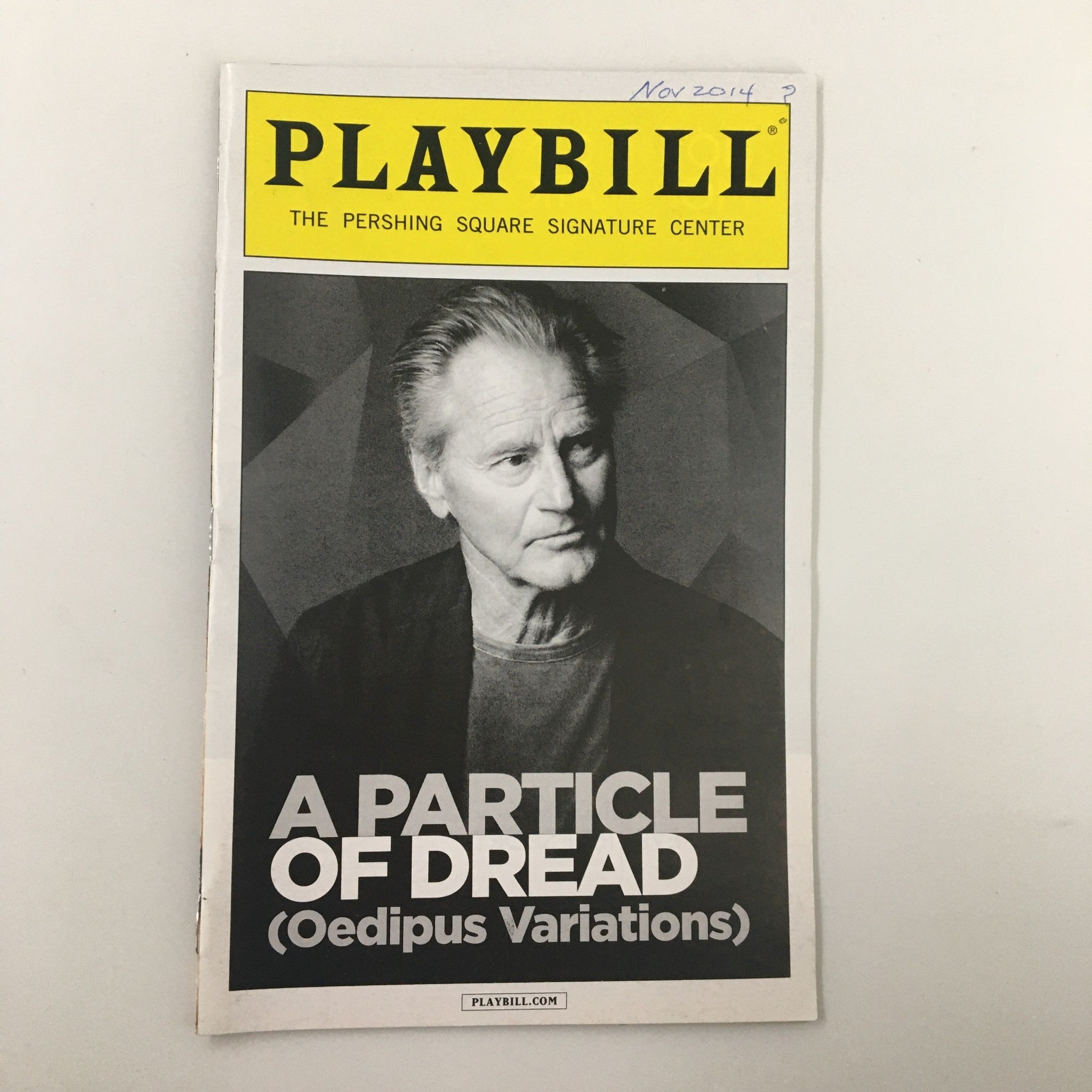 2014 Playbill Signature Theatre A Particle of Dread Oedipus Variations by Sam S.