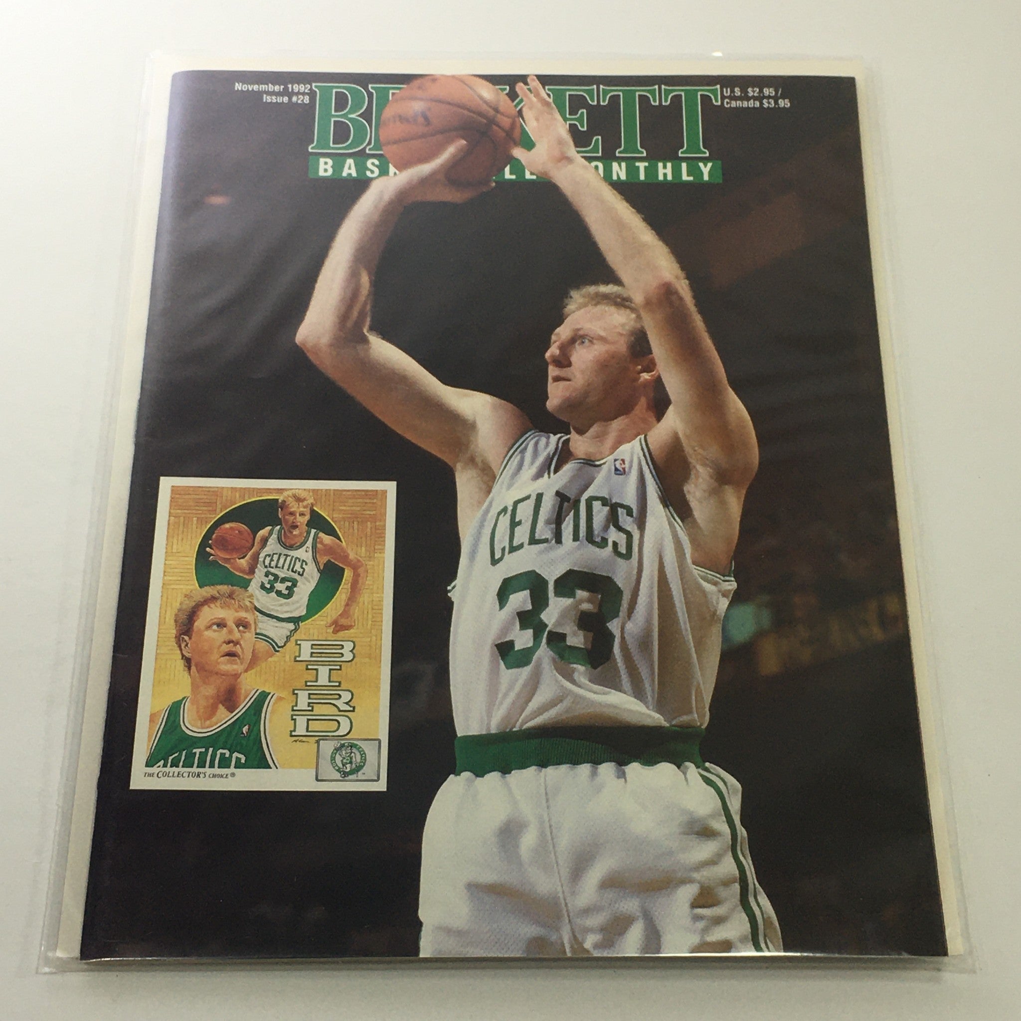 Beckett Basketball Monthly: November 1992 Issue #28 - Larry Bird