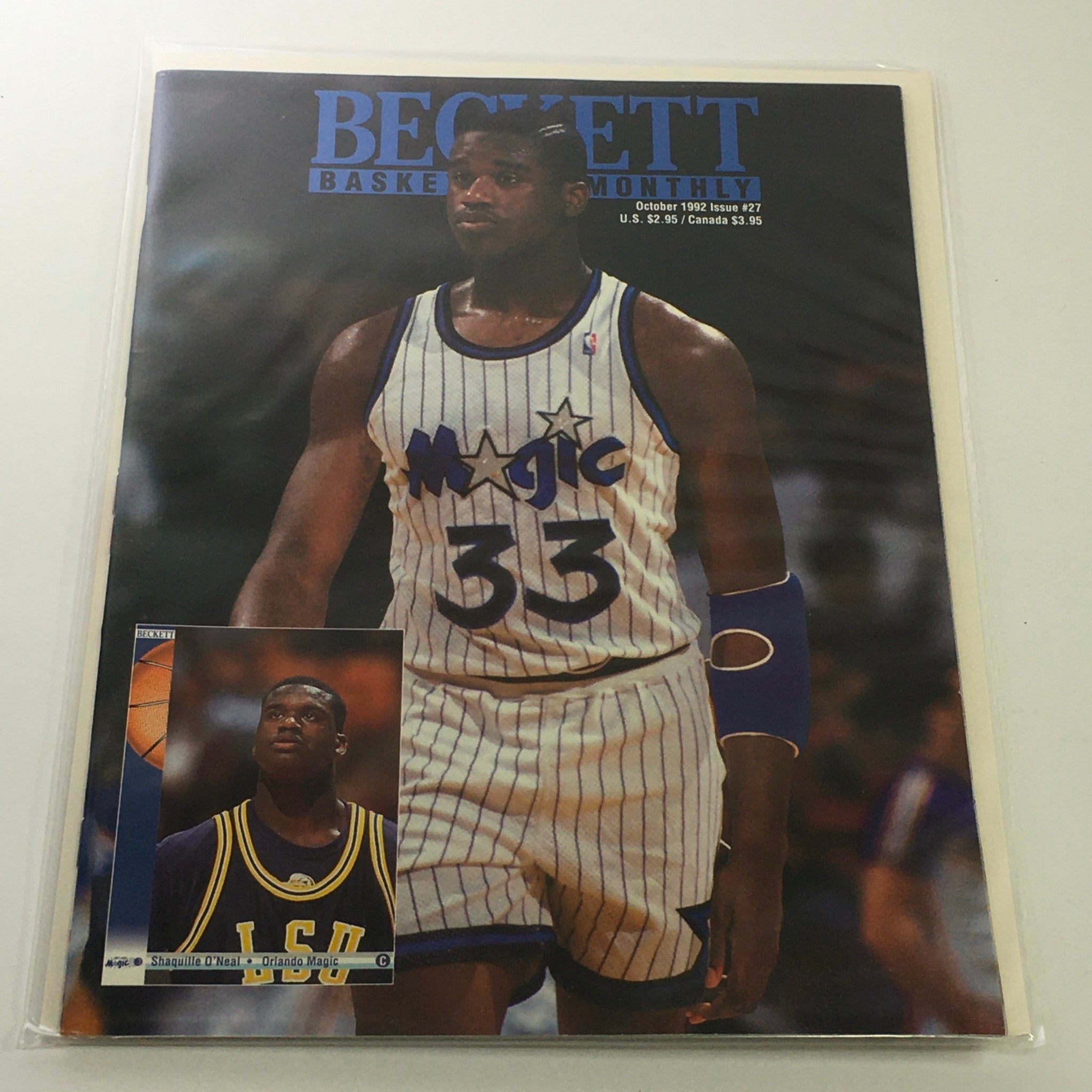 Beckett Basketball Monthly: October 1992 Issue #27 - Shaquille O'Neal