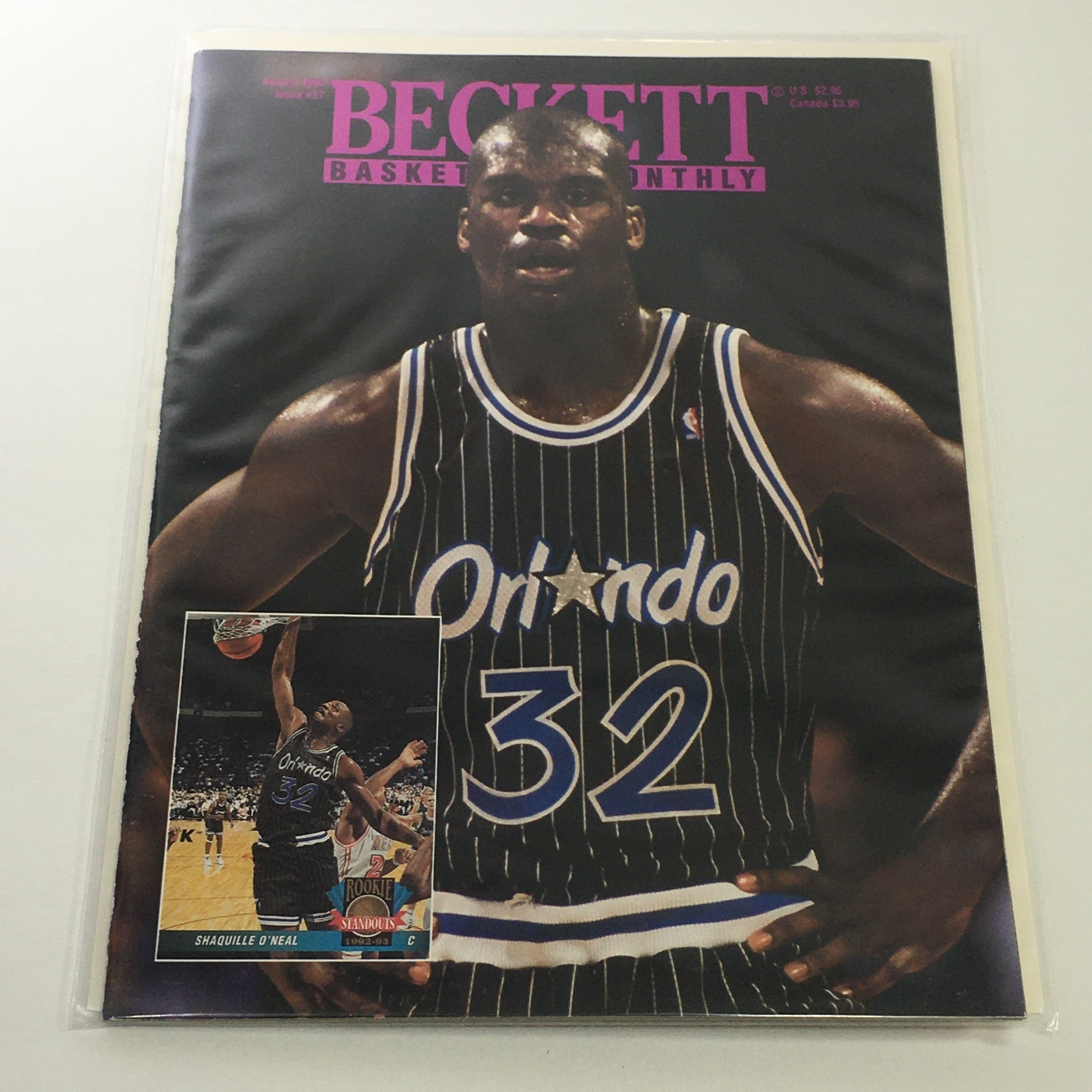 Beckett Basketball Monthly: August 1993 Issue #37 - Shaquille O'Neal