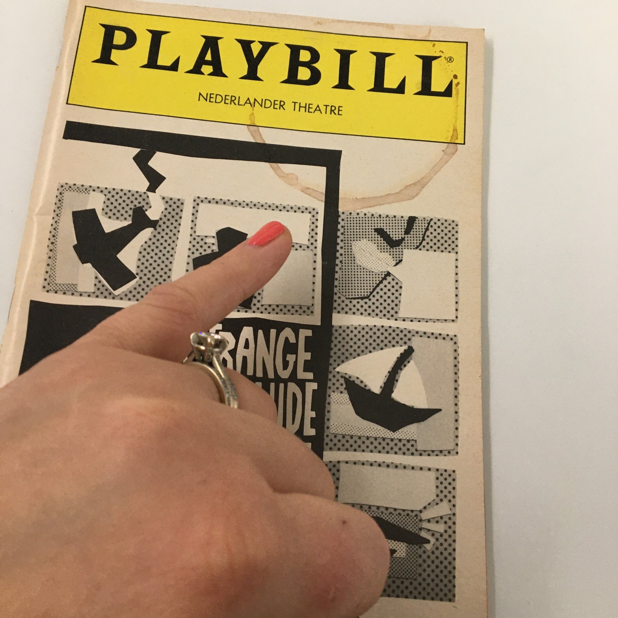 1985 Playbill Nederlander Theatre Glenda Jackson Stange Interlude by Keith Hack