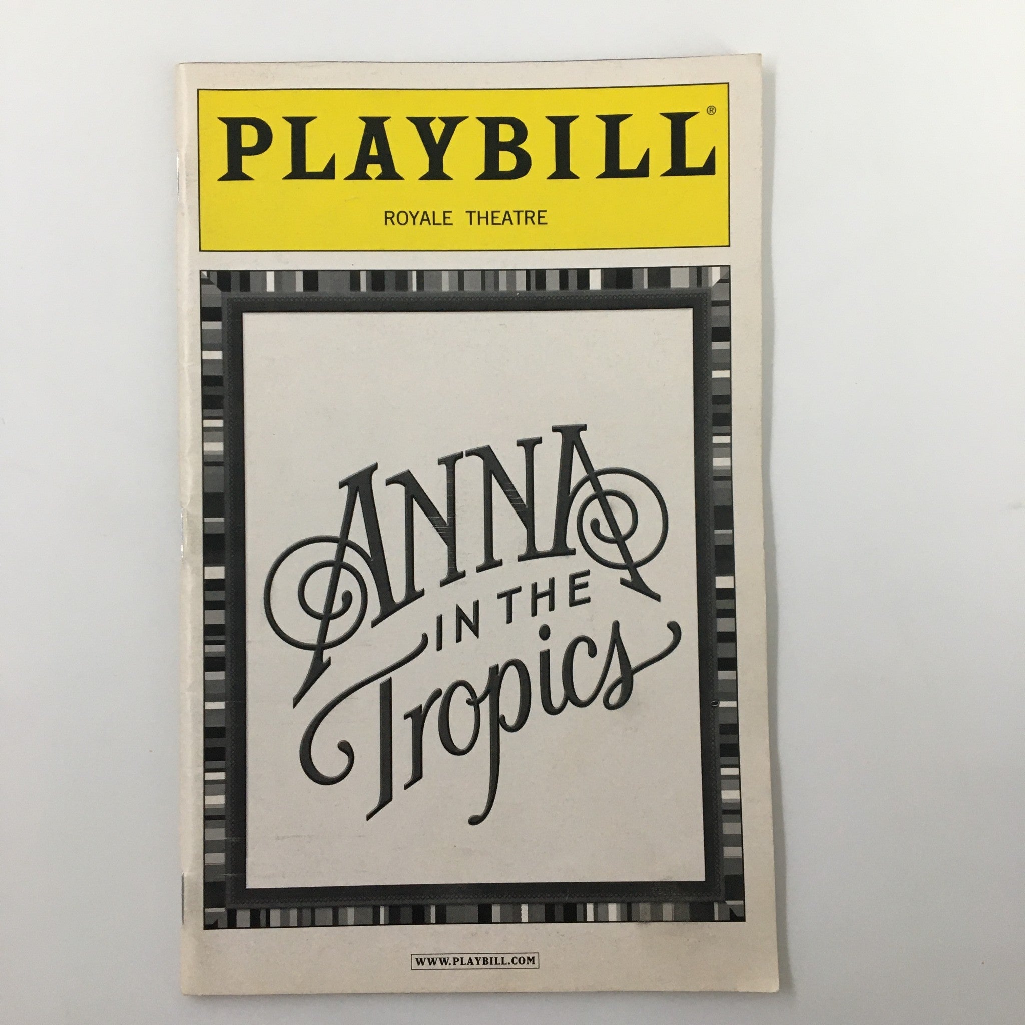 2003 Playbill Royale Theatre Jimmy Smits in Anna In The Tropics by Emily Mann