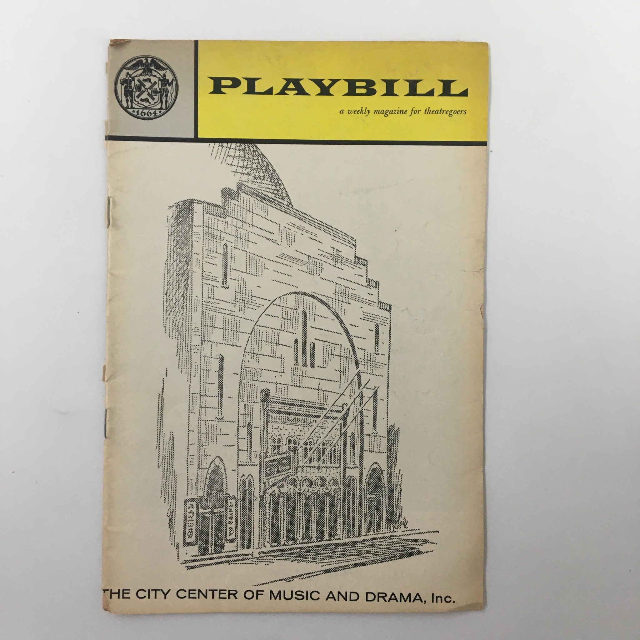 1961 Playbill Greek Tragedy Theatre Sophocles' Tragedy by D. Rondiris