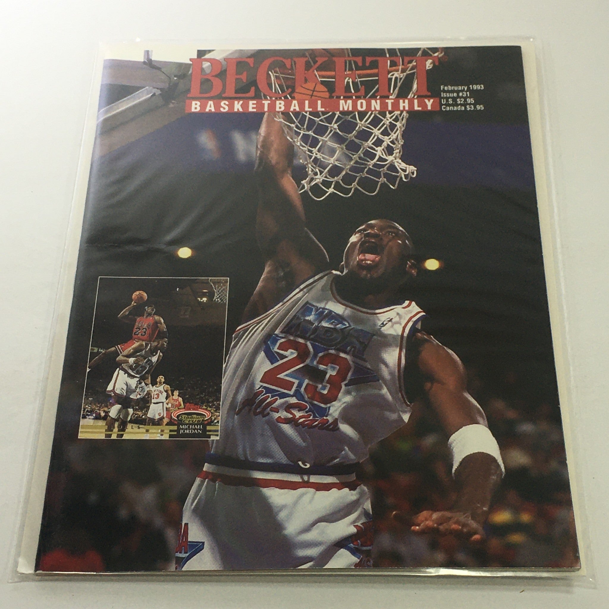 Beckett Basketball Monthly: February 1993 Issue #31 - Michael Jordan