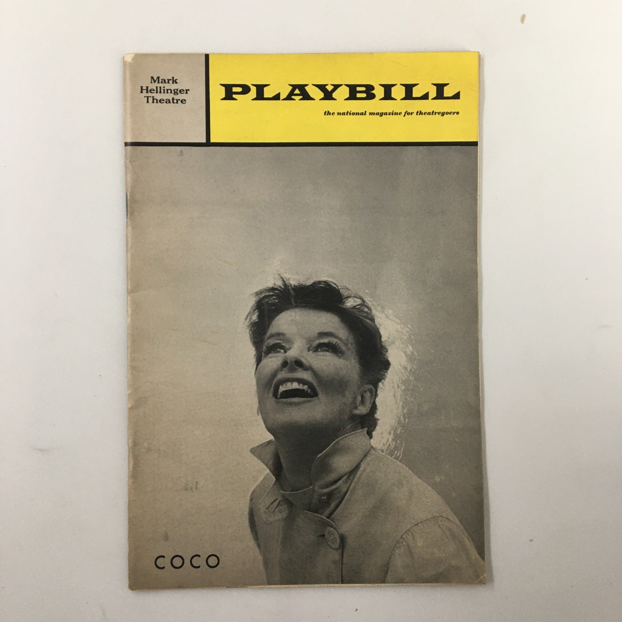 1970 Playbill Mark Hellinger Theatre Katharine Hepburn in Coco by M. Benthall