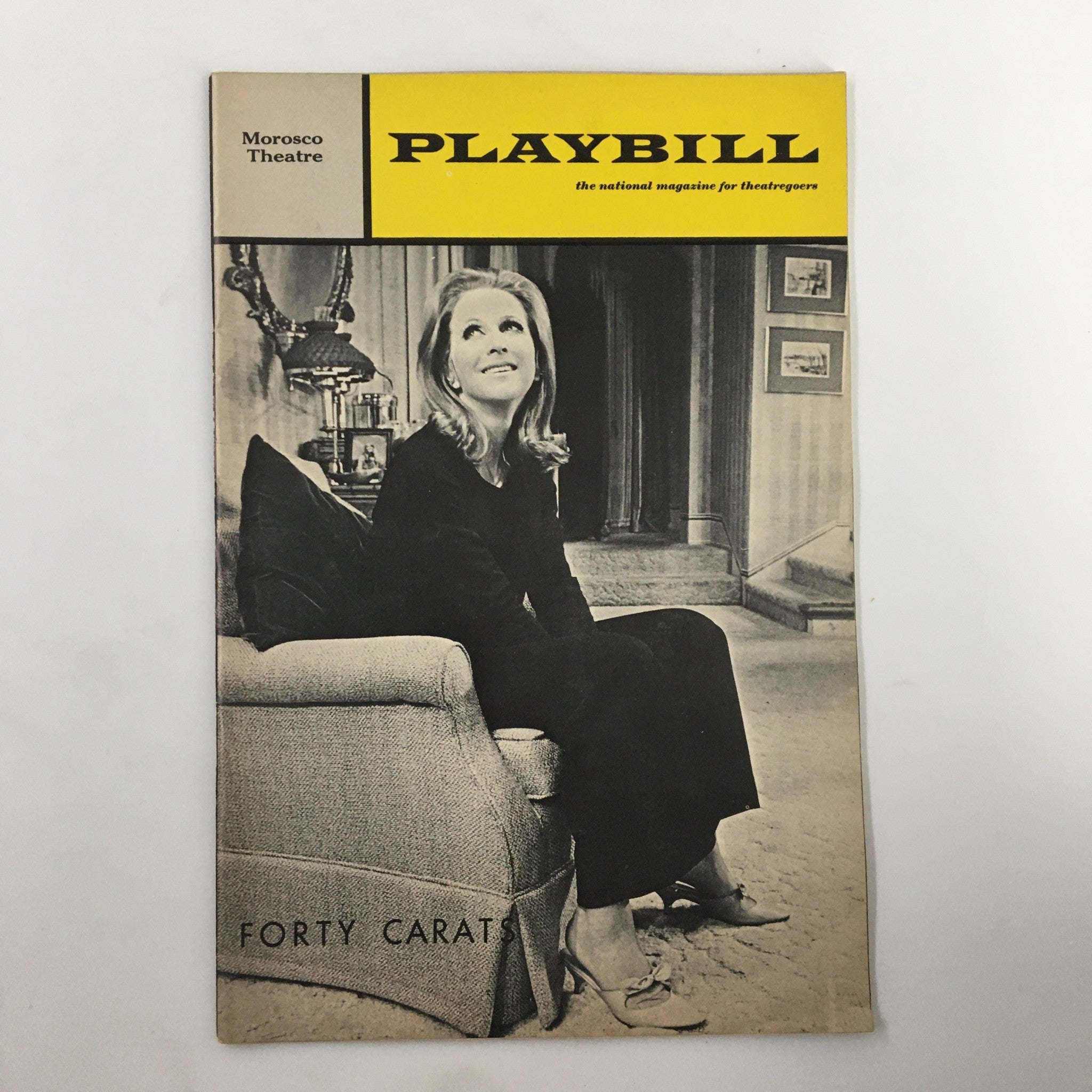 1969 Playbill The Moroscto Theatre Julie Harris in Forty Carats by Abe Burrows