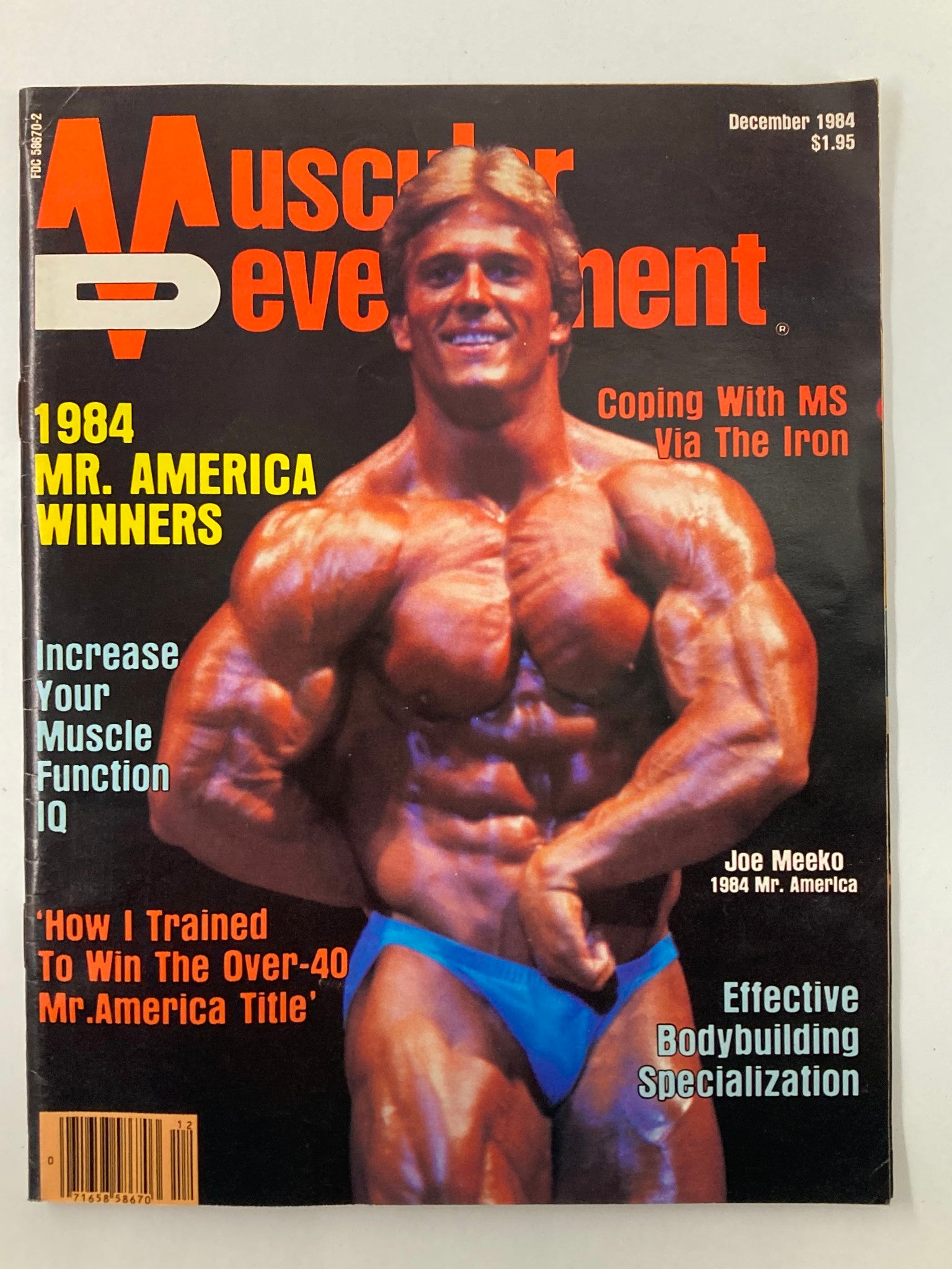 VTG Muscular Development Magazine December 1984 Vol 21 #4 Joe Meeko Mr. America