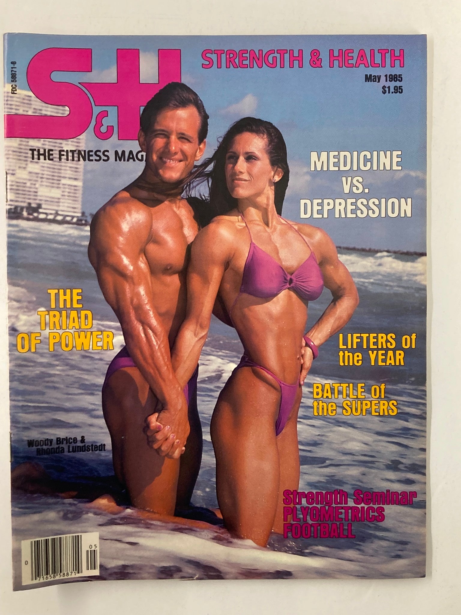 VTG Strength & Health Magazine May 1985 Vol 53 #3 Woody Rice & Rhonda Lundstedt