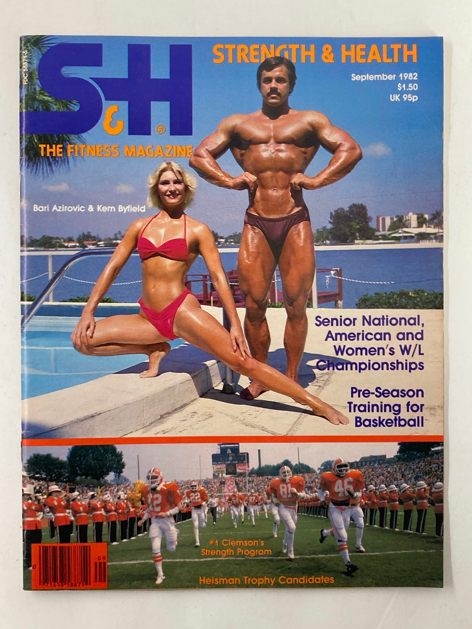 VTG Strength & Health Magazine September 1982 Vol 50 5 Bari Azirovic Kem Byfield