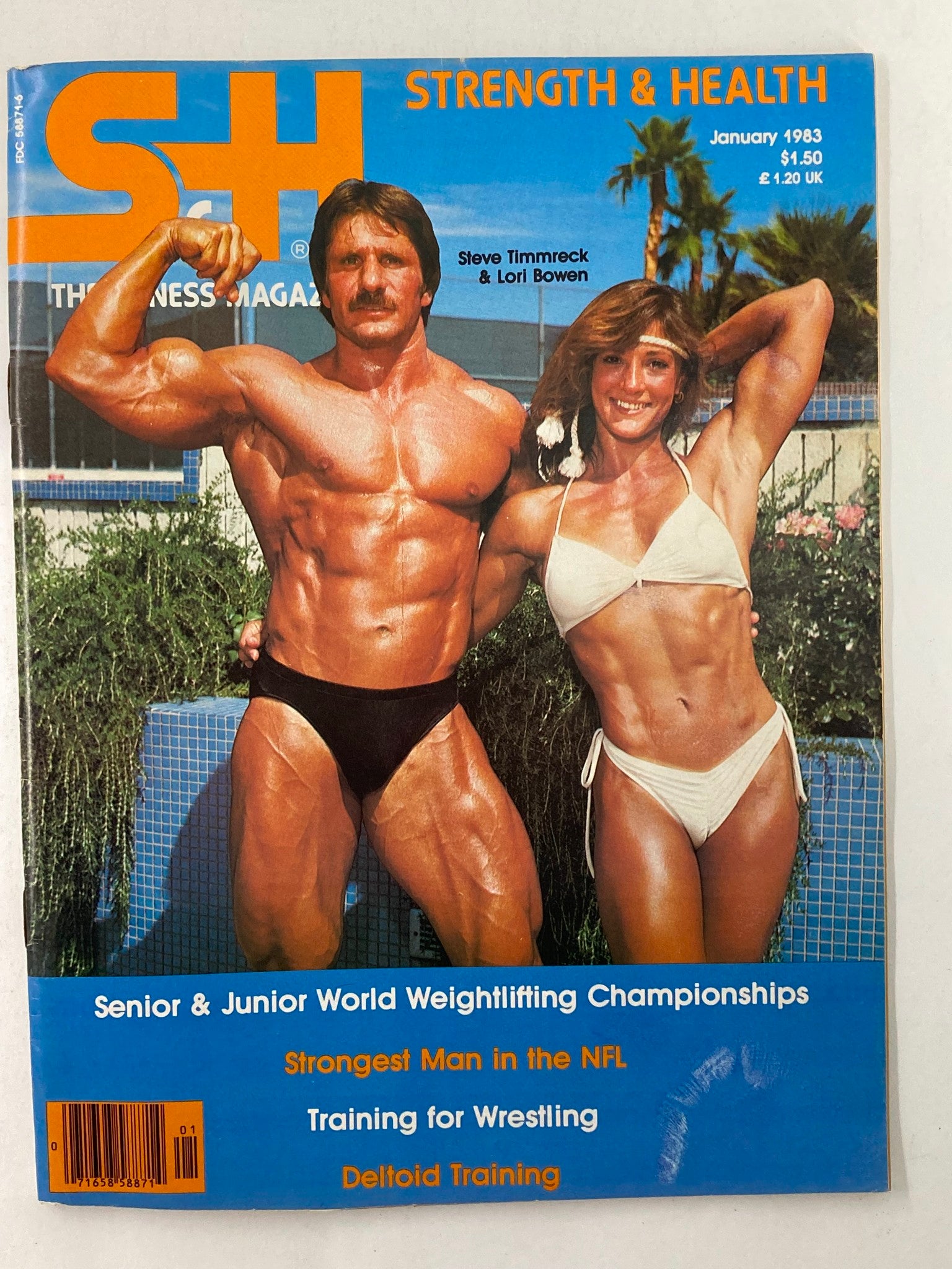 VTG Strength & Health Magazine January 1983 Vol 51 #1 Steve Timmreck Lori Bowen