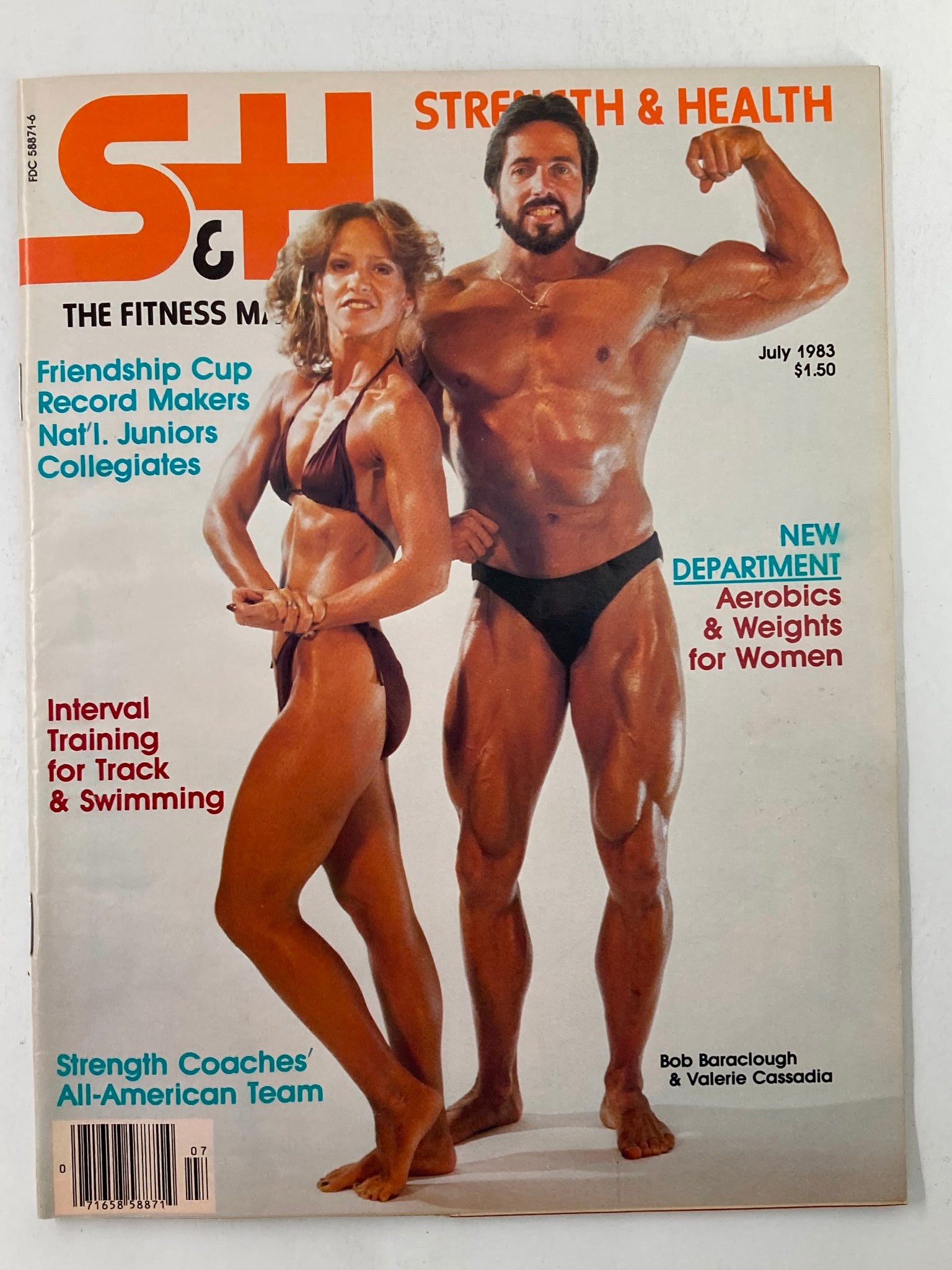 VTG Strength & Health Magazine July 1983 Vol 51 #4 Bob Baraclough & Valerie