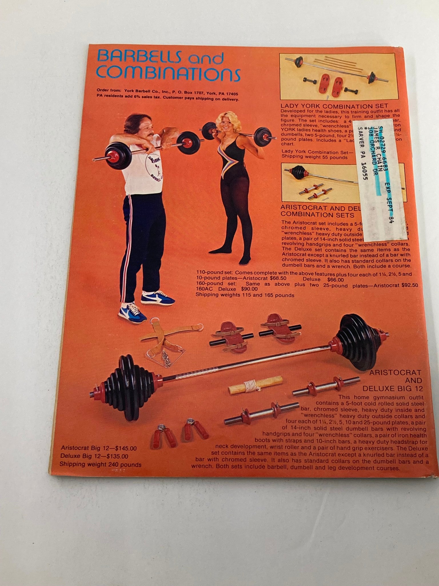 VTG Strength & Health Magazine September 1983 Vol 51 #5 Sam Capeluto & Linda Lea