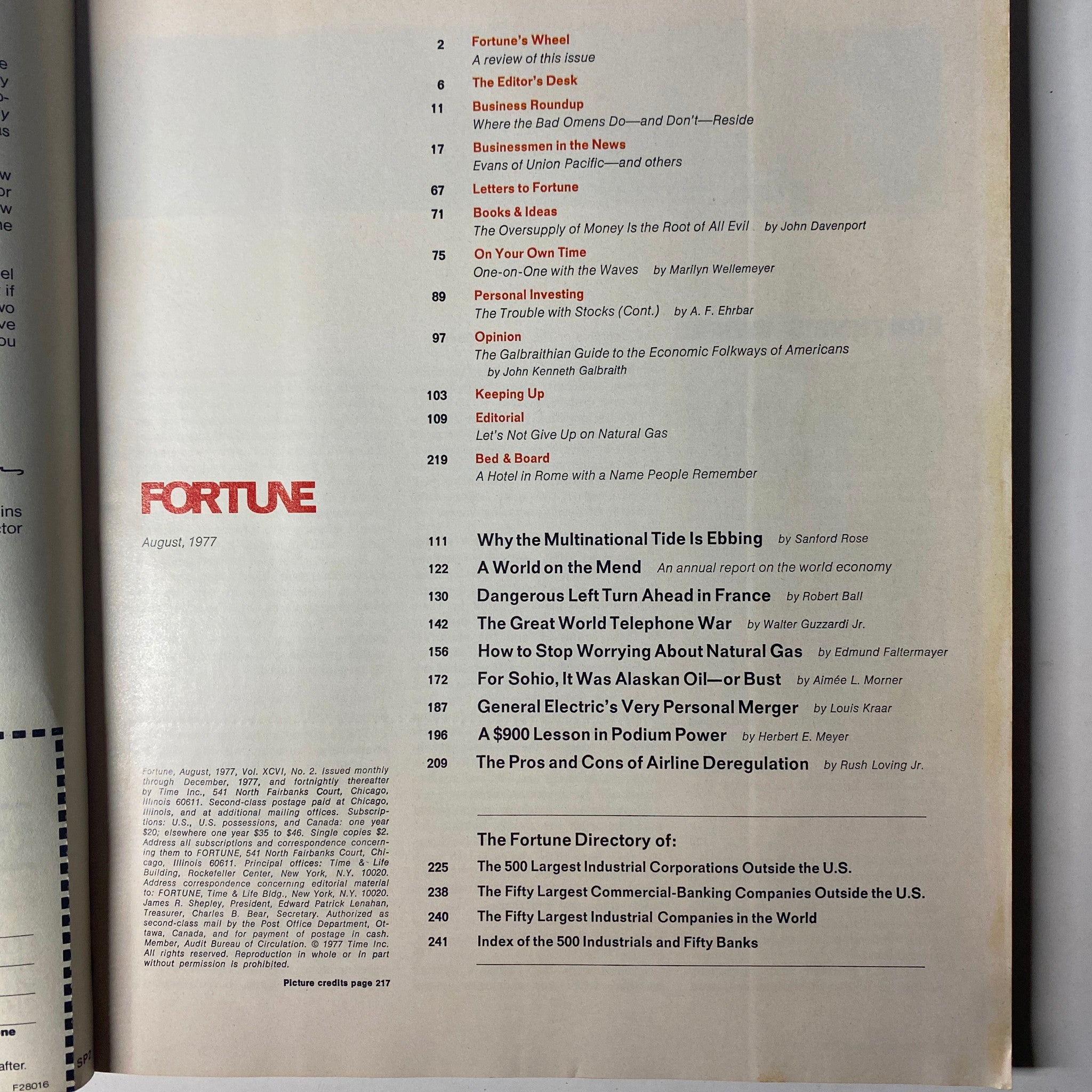 Fortune Magazine August 1977 Telephonizing The Third World No Label