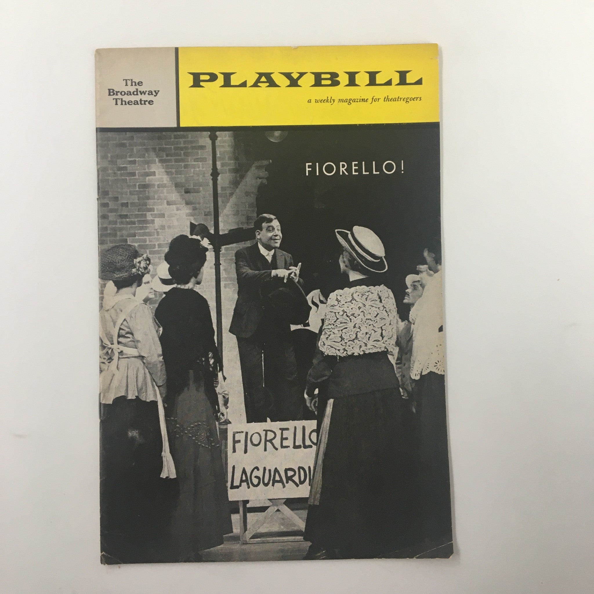 1961 Playbill The Broadway Theatre Tom Bosley, Willi Burke in Fiorello!