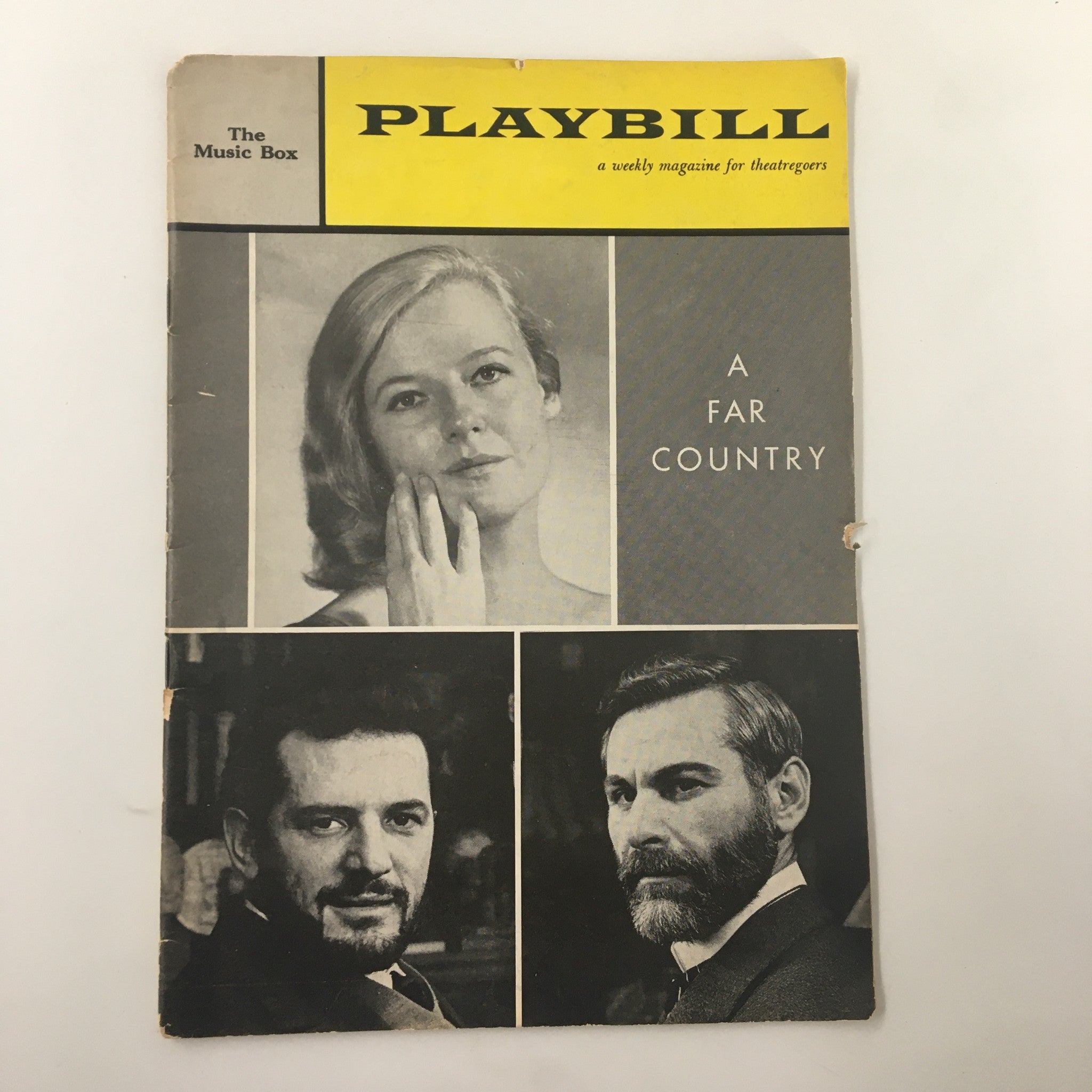 1961 Playbill The Music Box Kim Stanley, Steven Hill in A Far Country