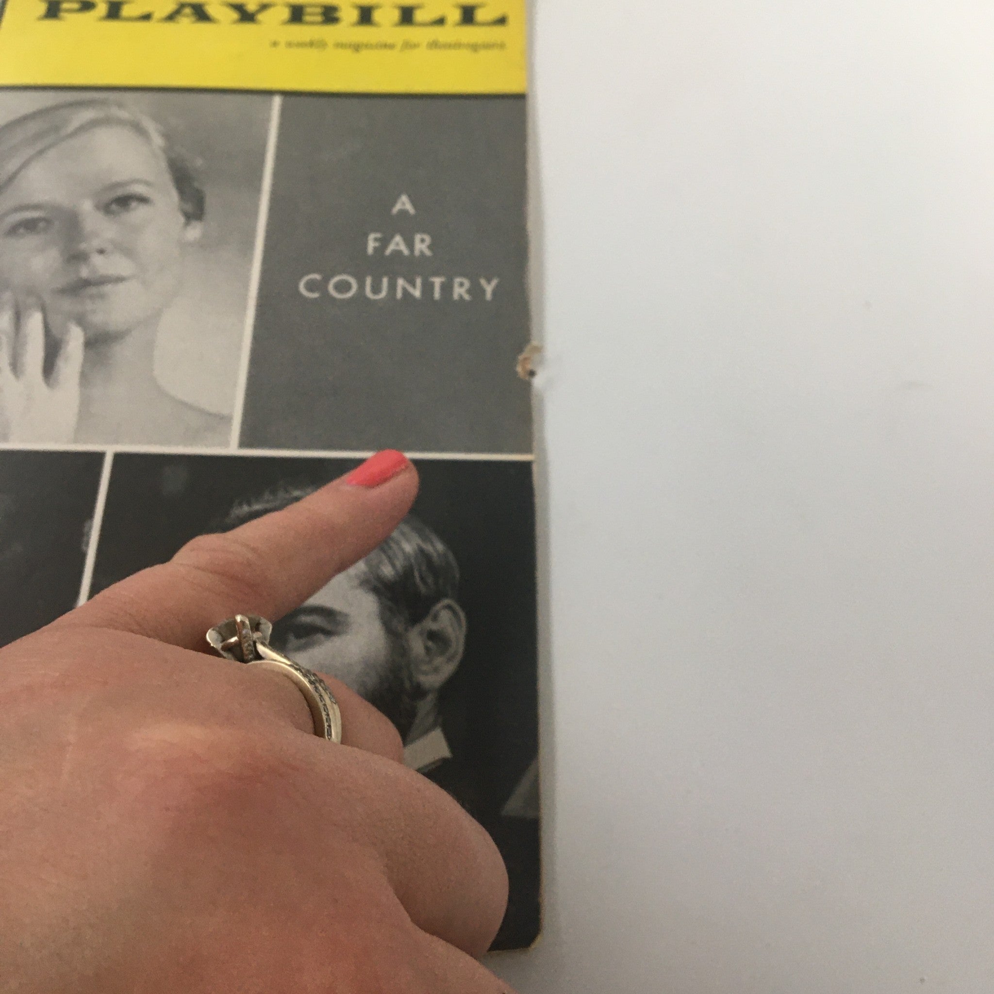 1961 Playbill The Music Box Kim Stanley, Steven Hill in A Far Country