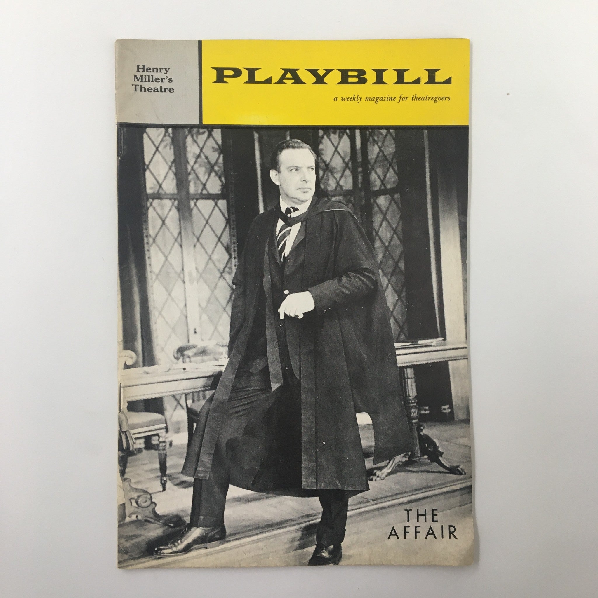 1962 Playbill Henry Miller's Theatre C.P. Snow's The Affair by John Fernald