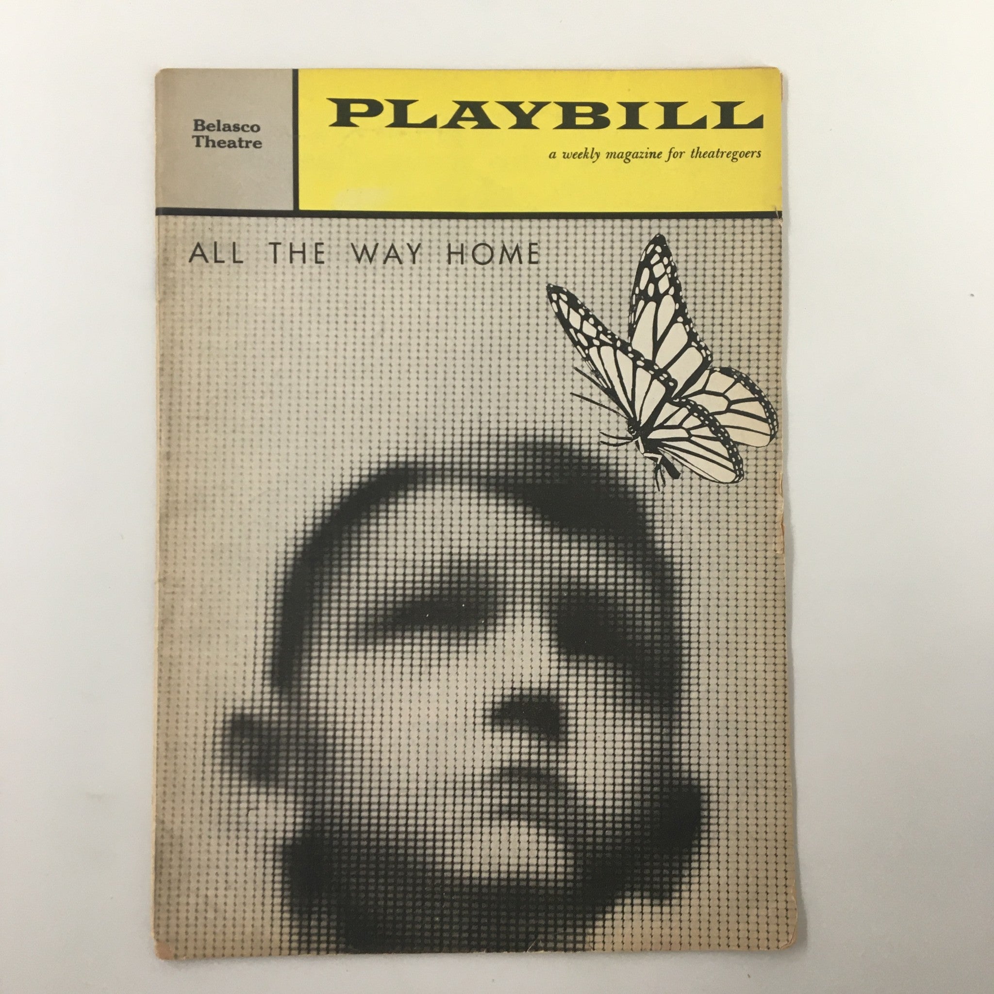 1961 Playbill Belasco Theatre All The Way Home A New Play by Tad Mosel