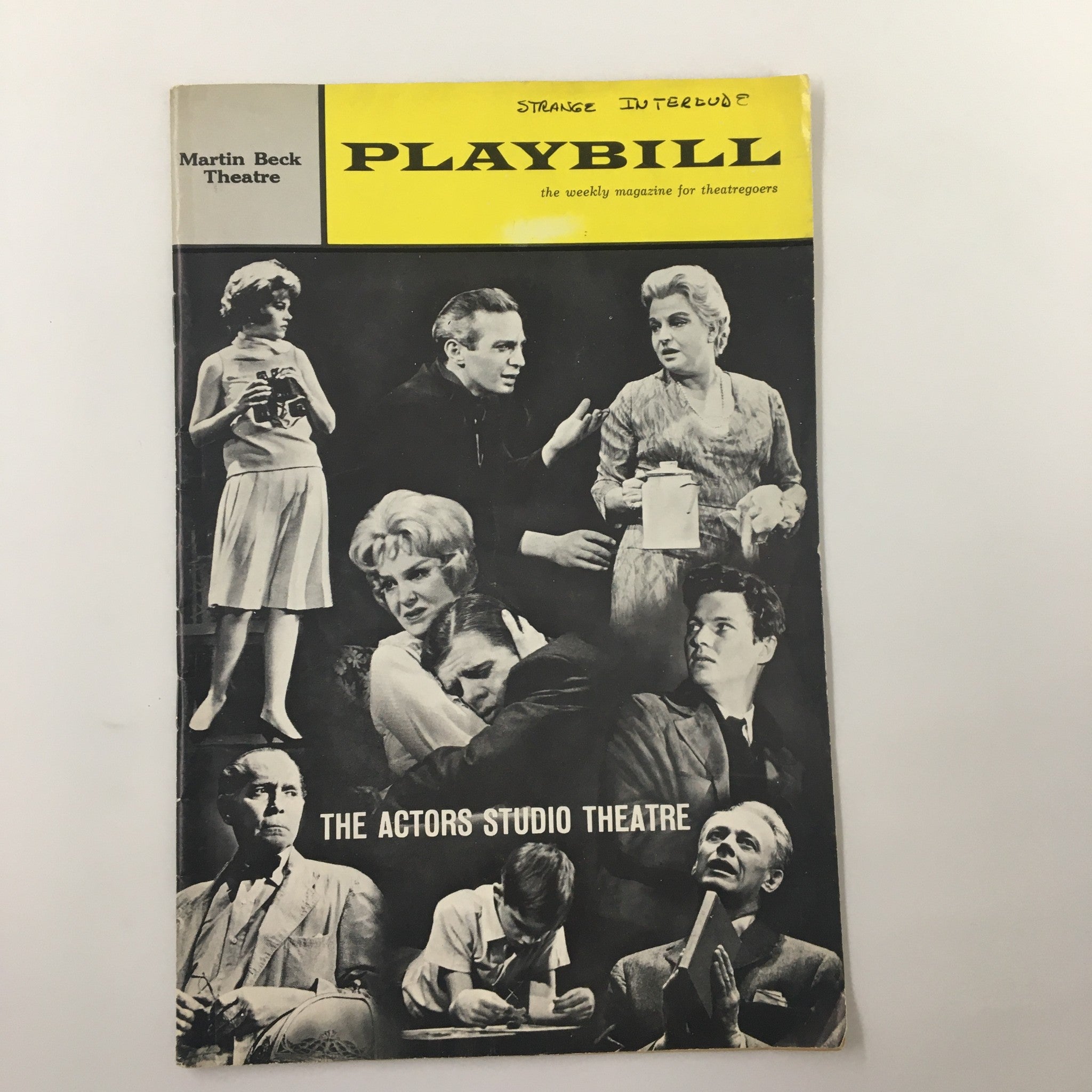 1963 Playbill Martin Beck Theatre Betty Field, Pat Hingle in Strange Interlude