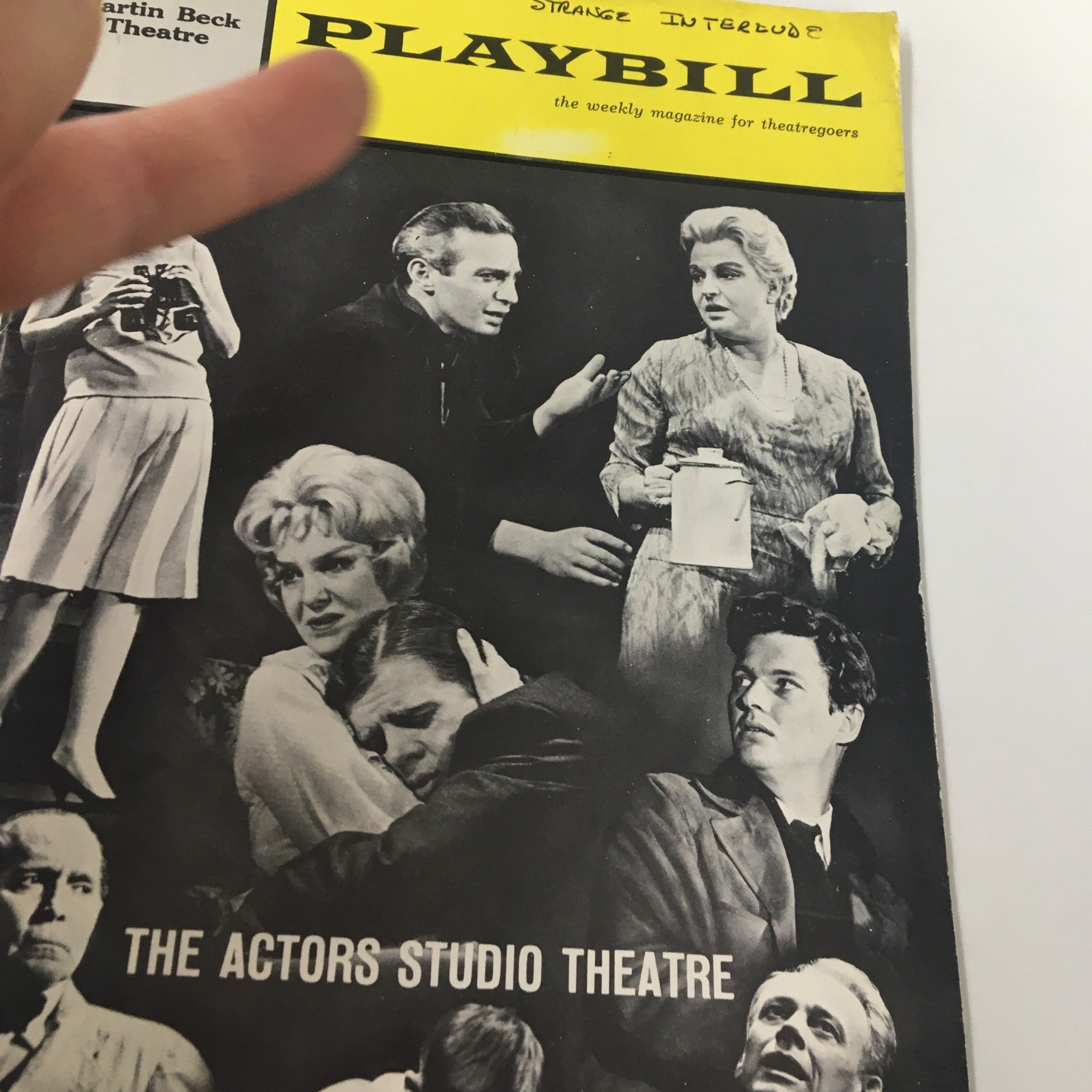 1963 Playbill Martin Beck Theatre Betty Field, Pat Hingle in Strange Interlude