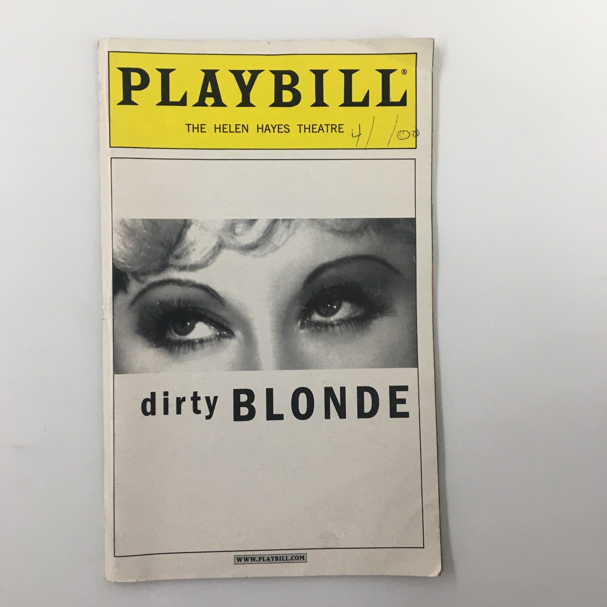 2000 Playbill The Helen Hayes Theatre Claudia Shear, Bob Stillman Dirty Blonde