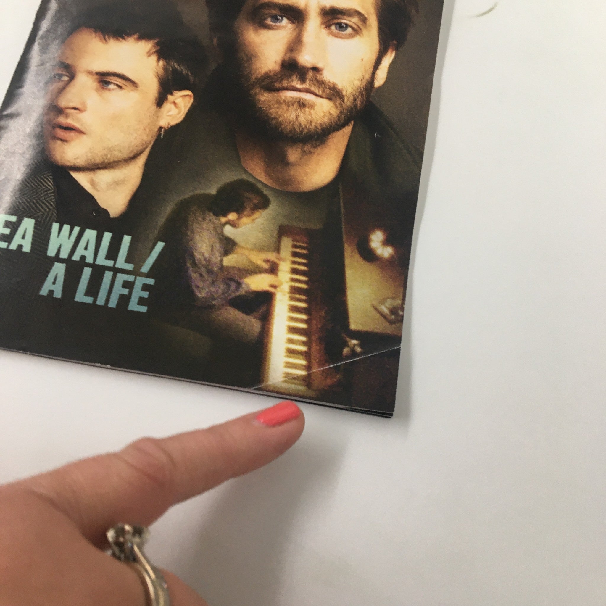 2019 Playbill Hudson Theatre Jake Gyllenhaal, Tom Sturridge in Sea Wall A Life