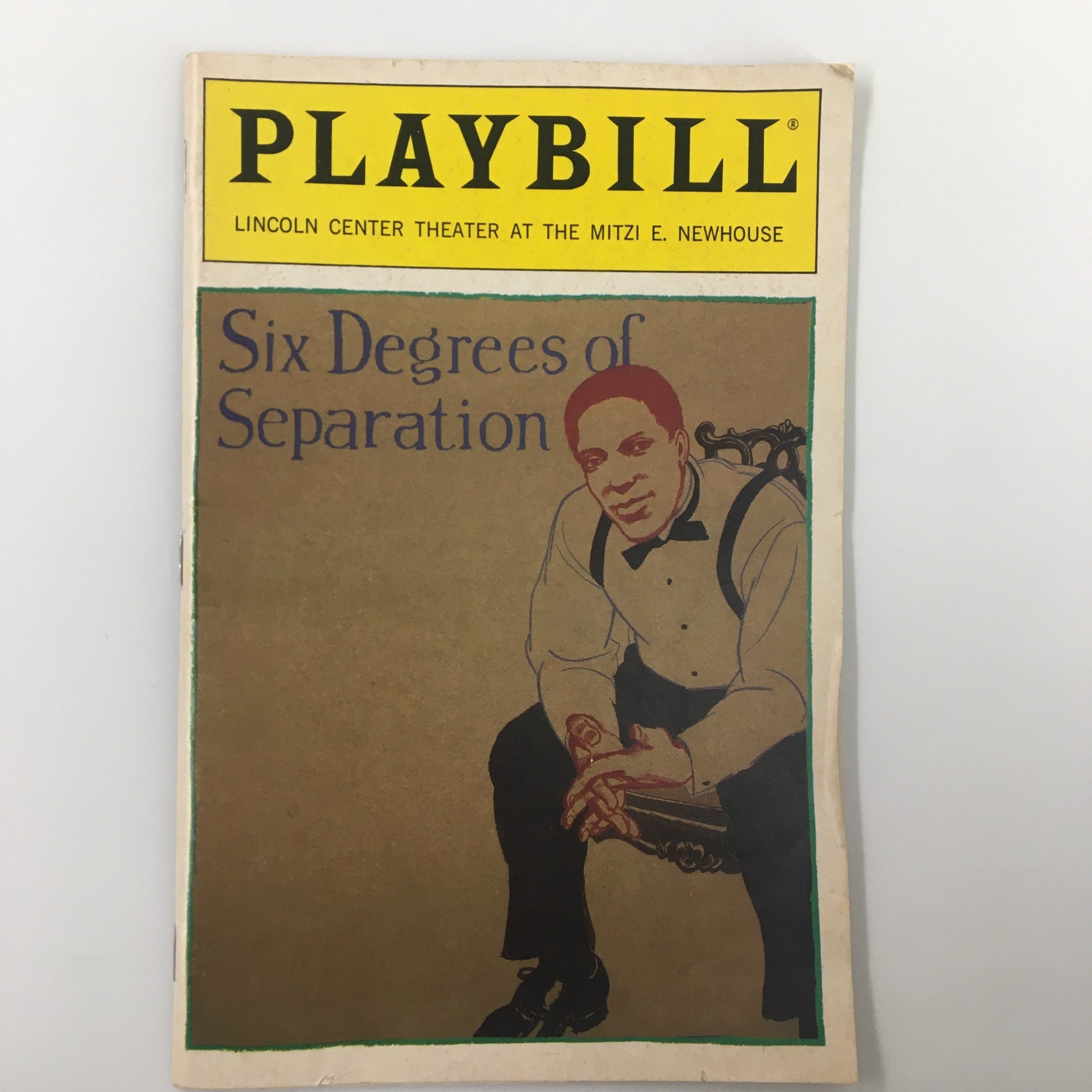 1990 Playbill The Mitzi E. Newhouse Six Degrees of Separation by John Guare