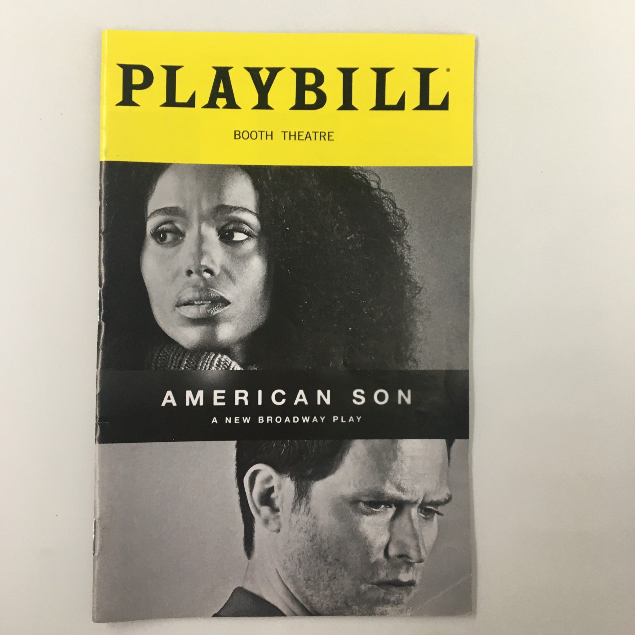 2019 Playbill Booth Theatre Kerry Washington , Steve Pasquale in American Son