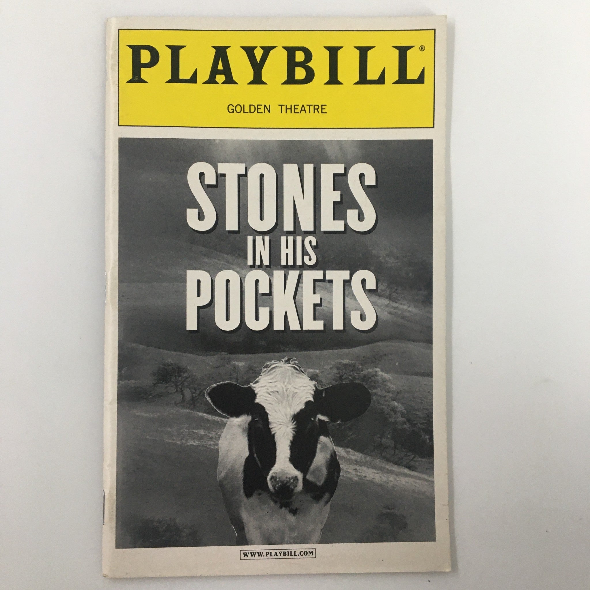 2001 Playbill Golden Theatre Sean Campion, Conleth Hill in Stones in his Pockets