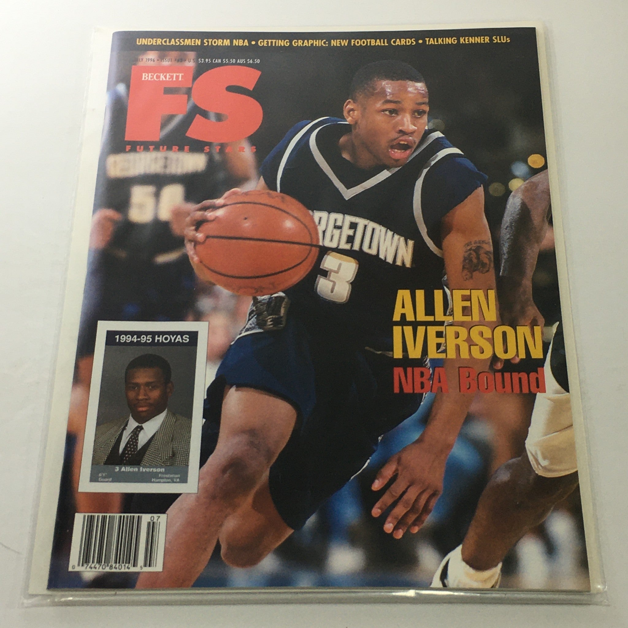 Beckett Future Stars: July 1996 Issue #43 - Allen Iverson NBA Bound