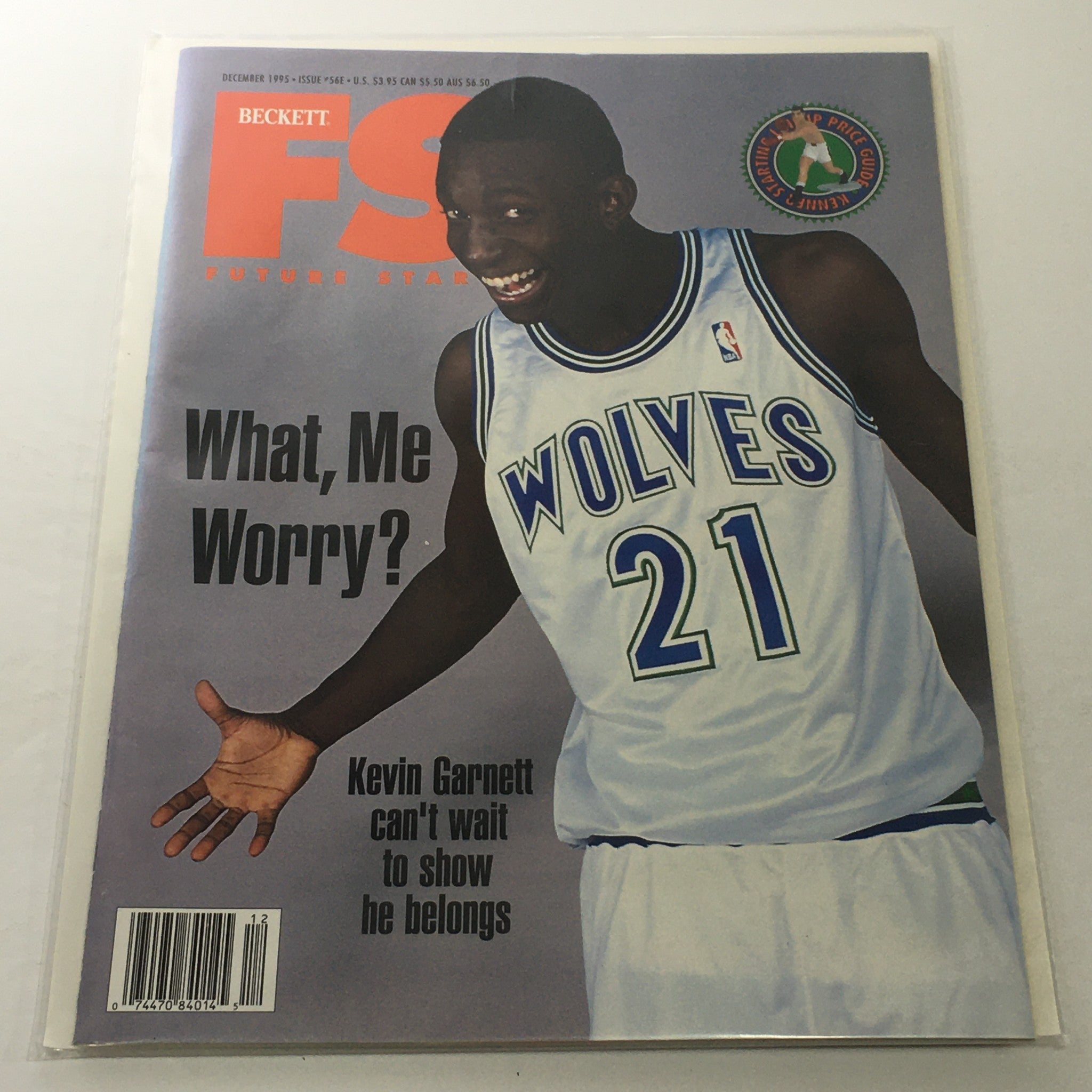 Beckett Future Stars: December 1995 Issue #S6E - Wolves Kevin Garnett