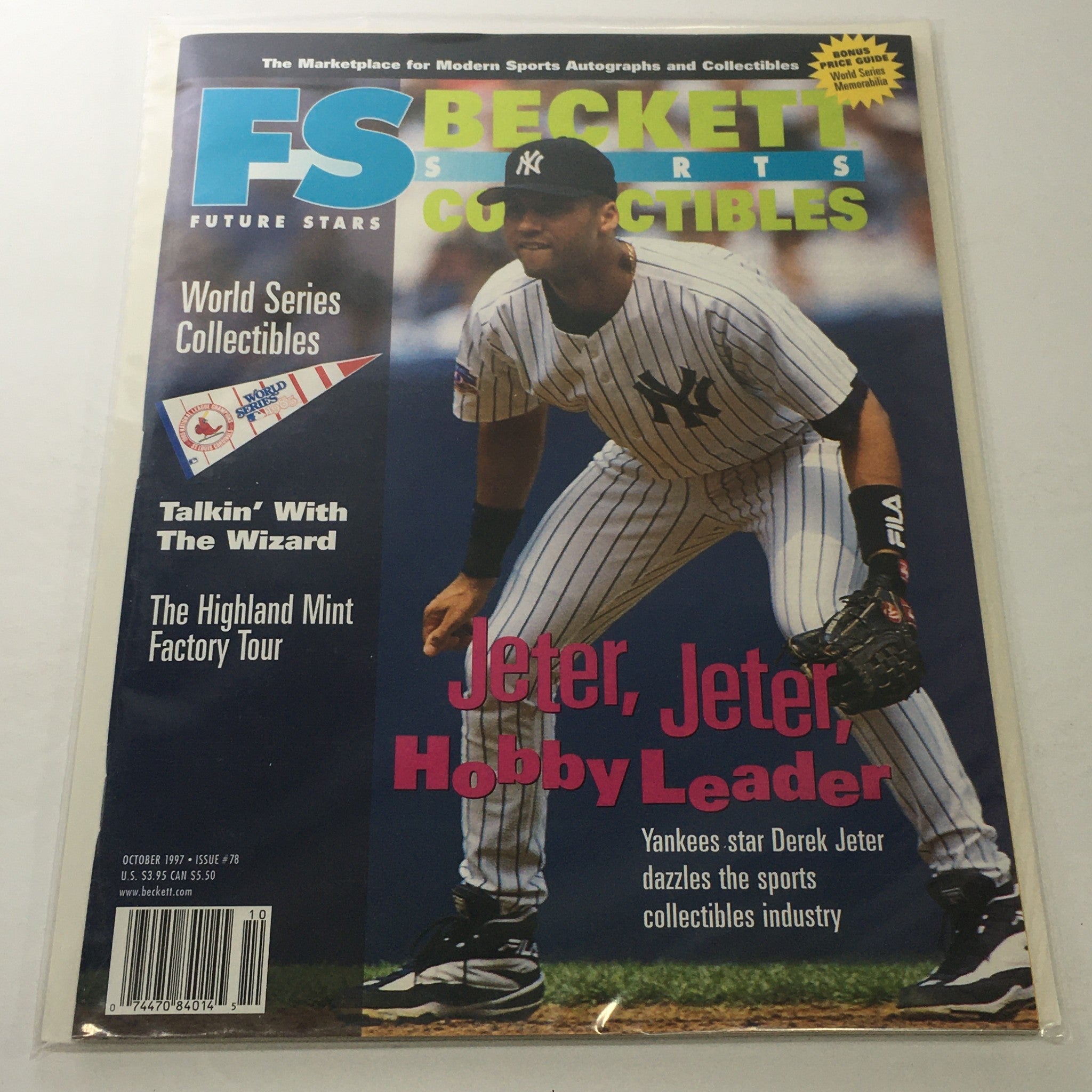 Beckett Future Stars: October 1997 Issue #78 - Yankees Star Derek Jeter