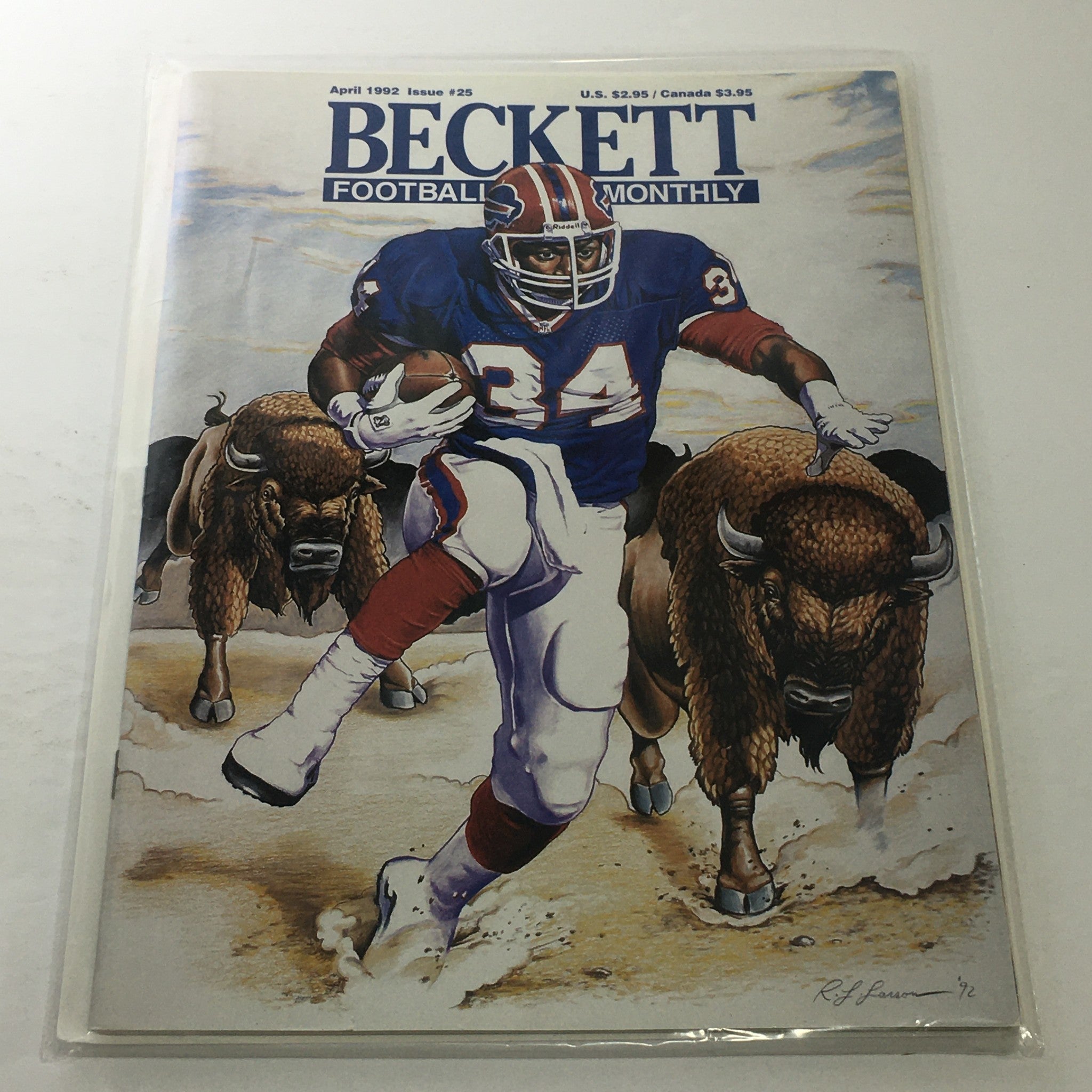 Beckett Football Card Monthly: April 1992 Issue #25 - Thurman Thomas