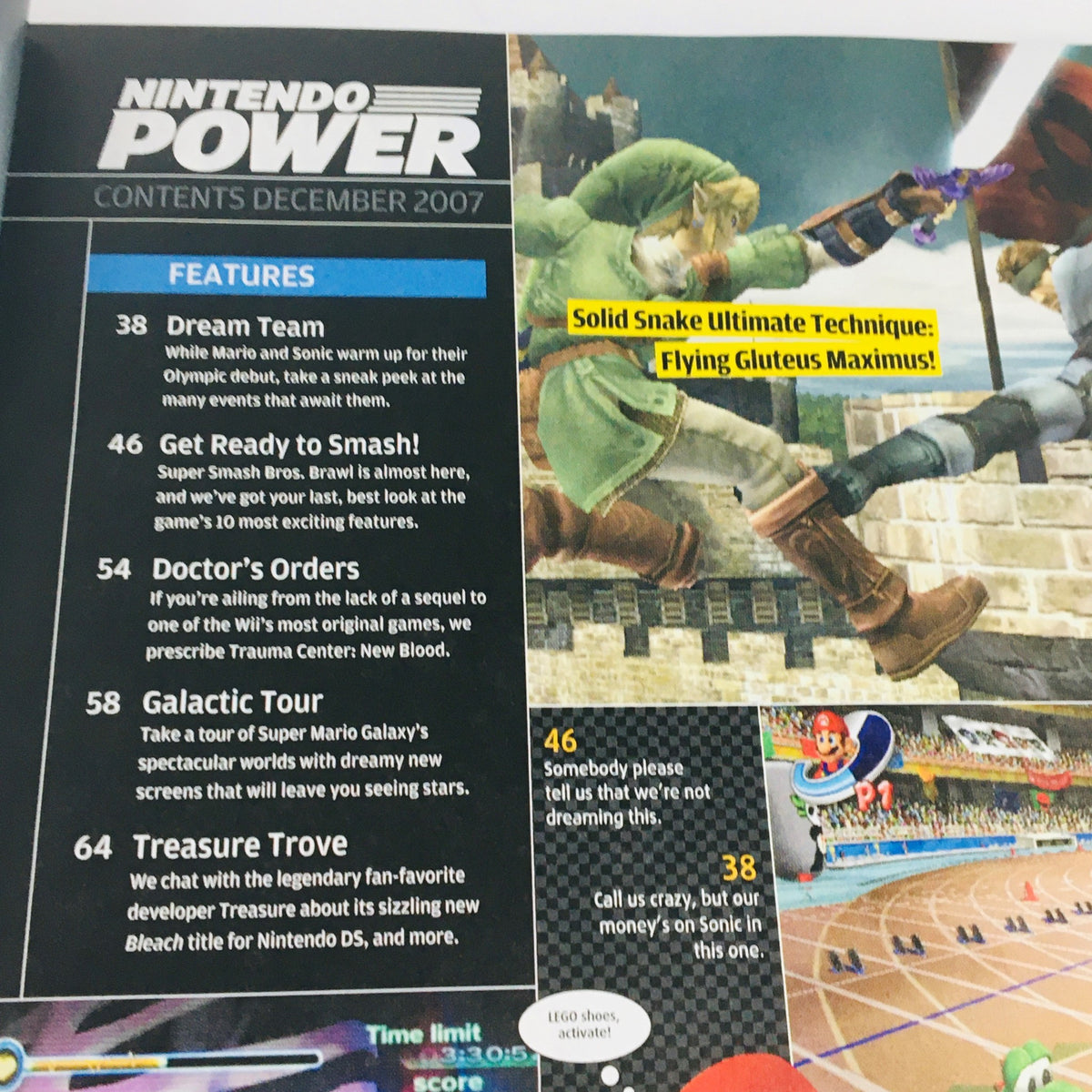 Nintendo Power Dec 2007 Super Mario Vintage