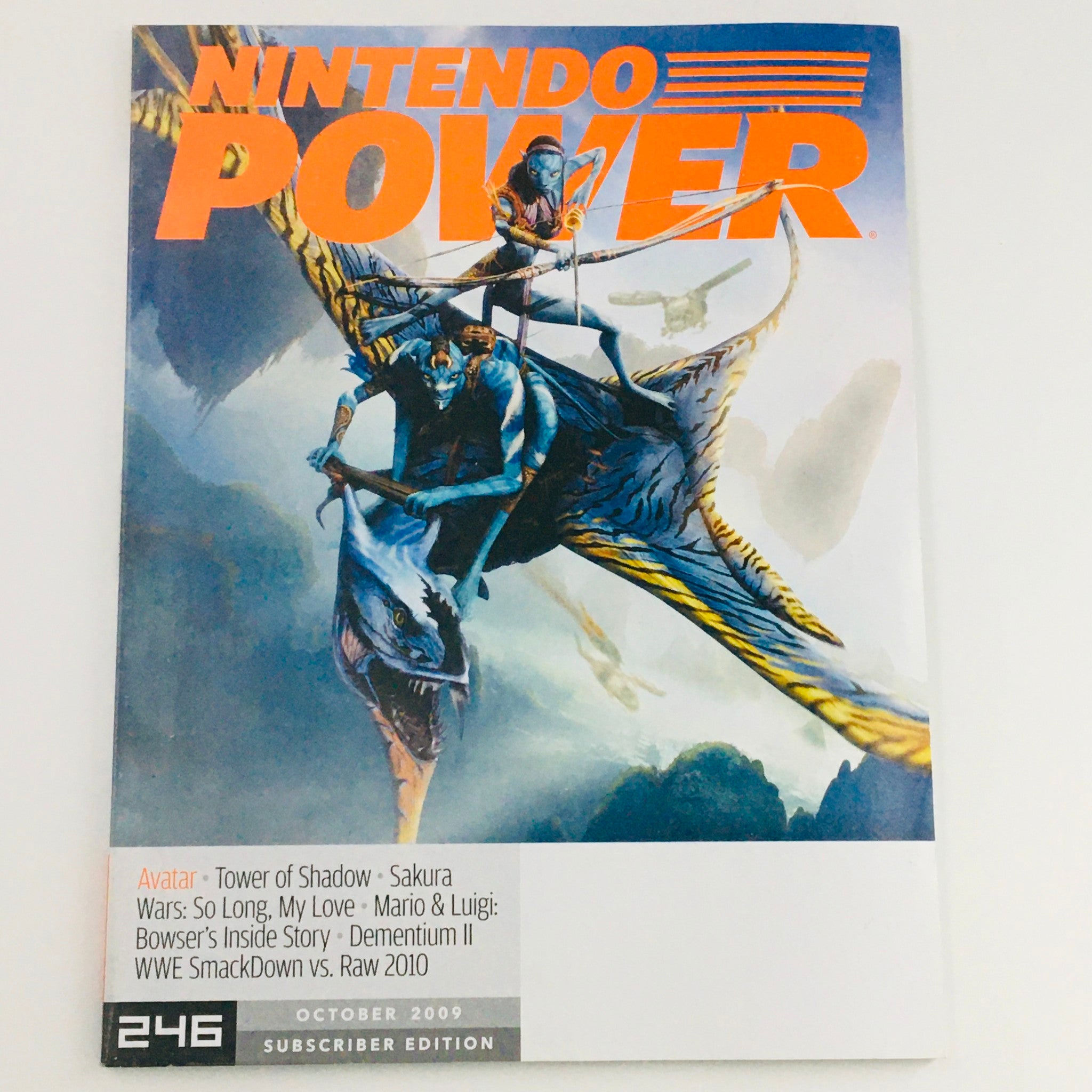 Nintendo Power Magazine October 2009 Avatar & Tower of Shadow, No Label VG