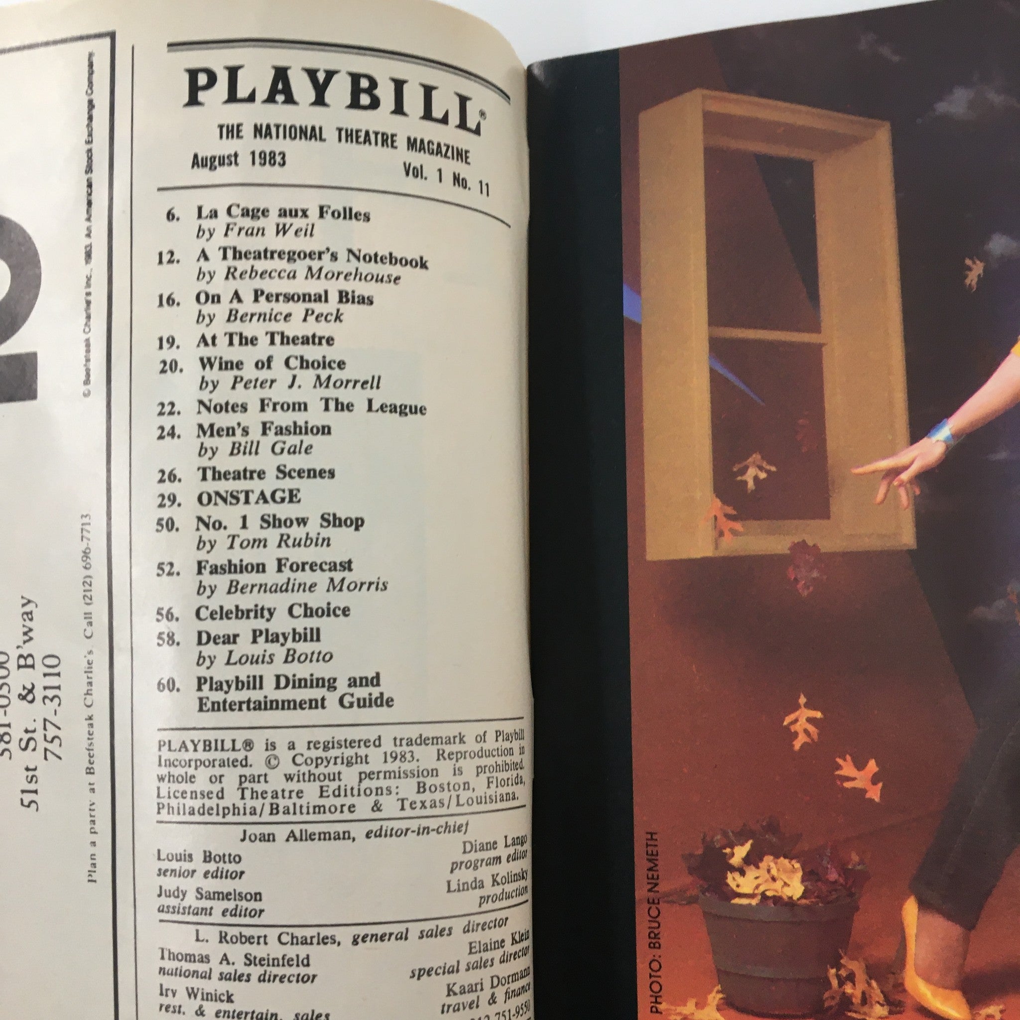 1983 Playbill John Golden Theatre Kathy Bates in Night Mother by Marsha Norman