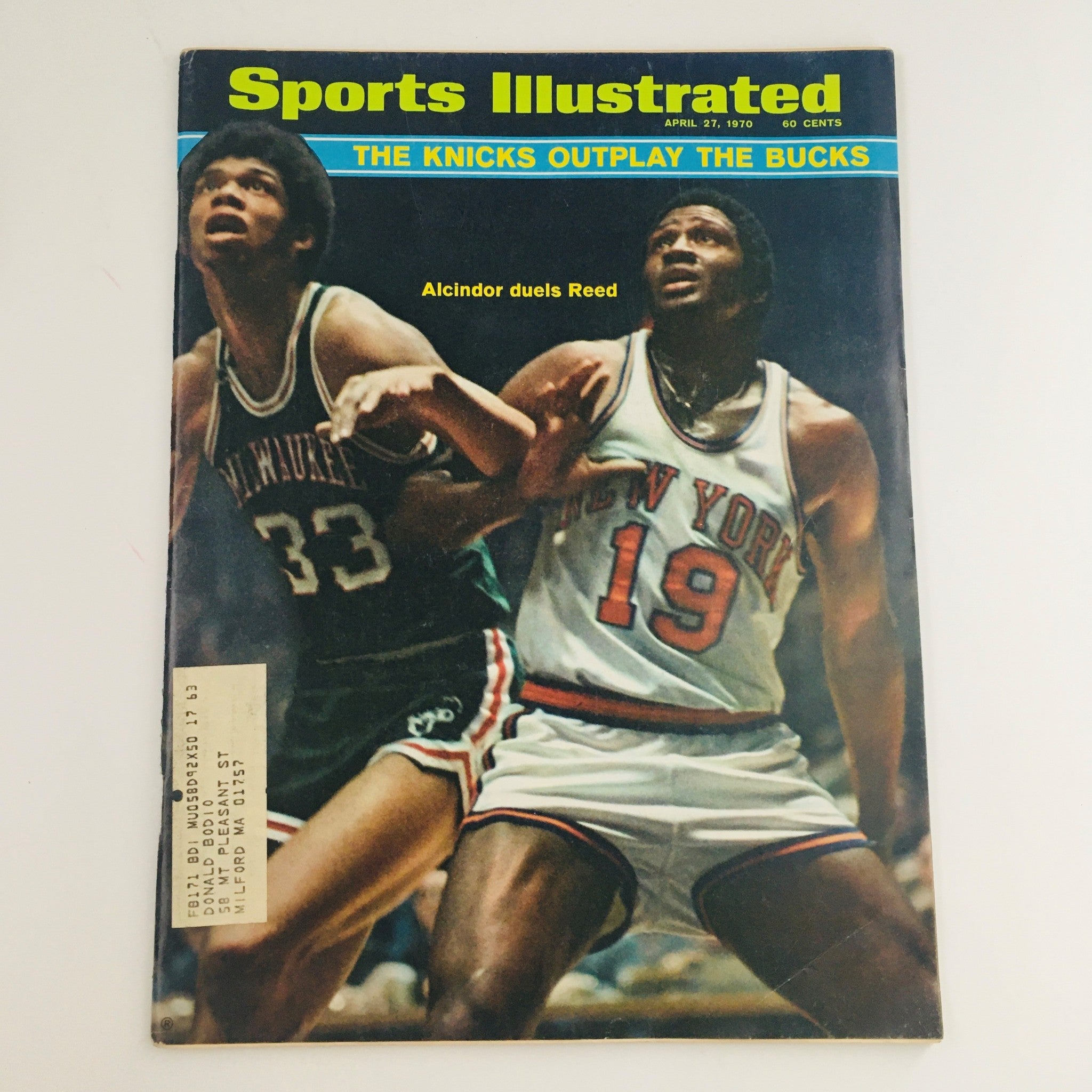 Sports Illustrated Magazine April 27 1970 Kareem Abdul-Jabbar & Willis Reed