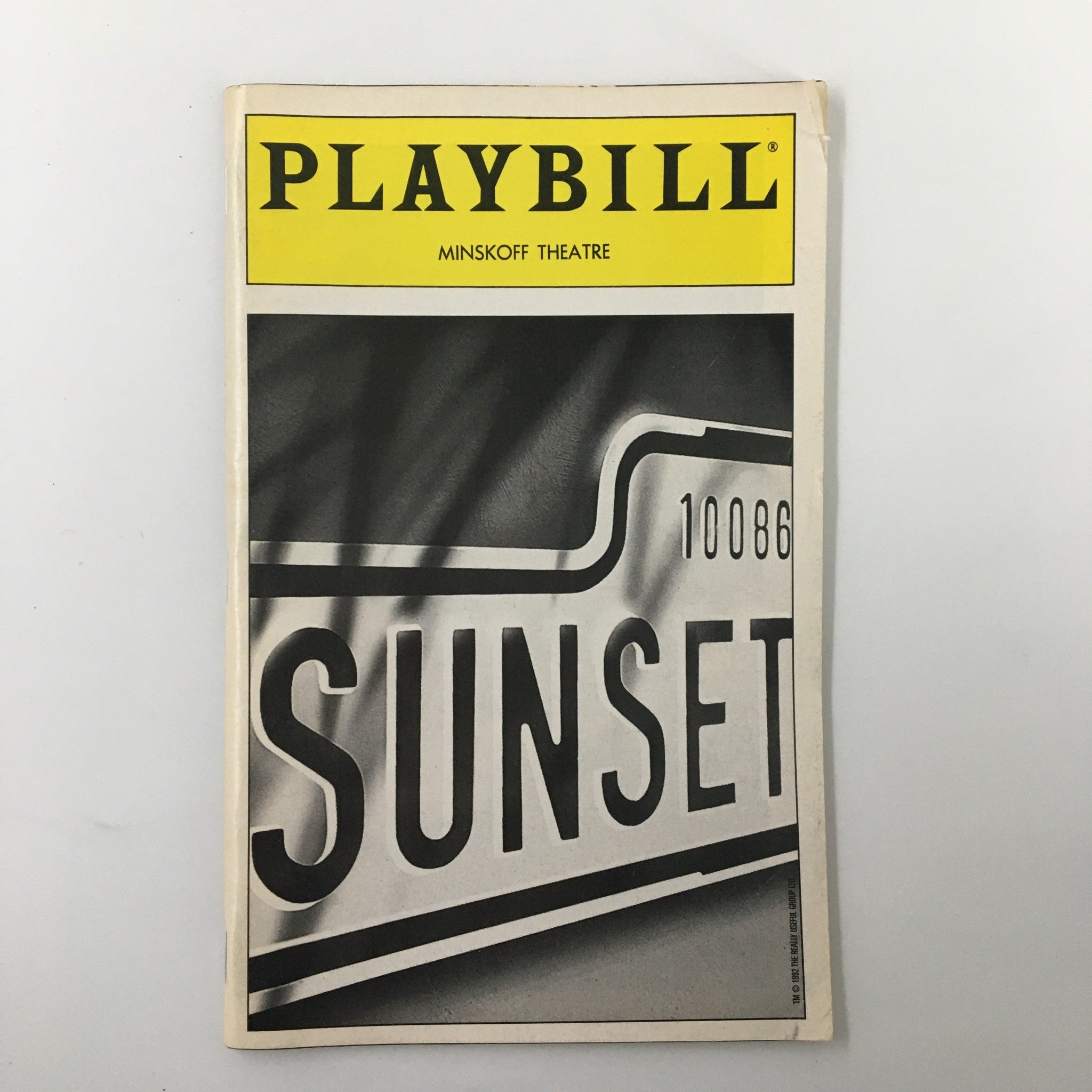 1995 Playbill Minskoff Theatre Glenn Close, Alan Campbell in 10086 Sunset Blvd.